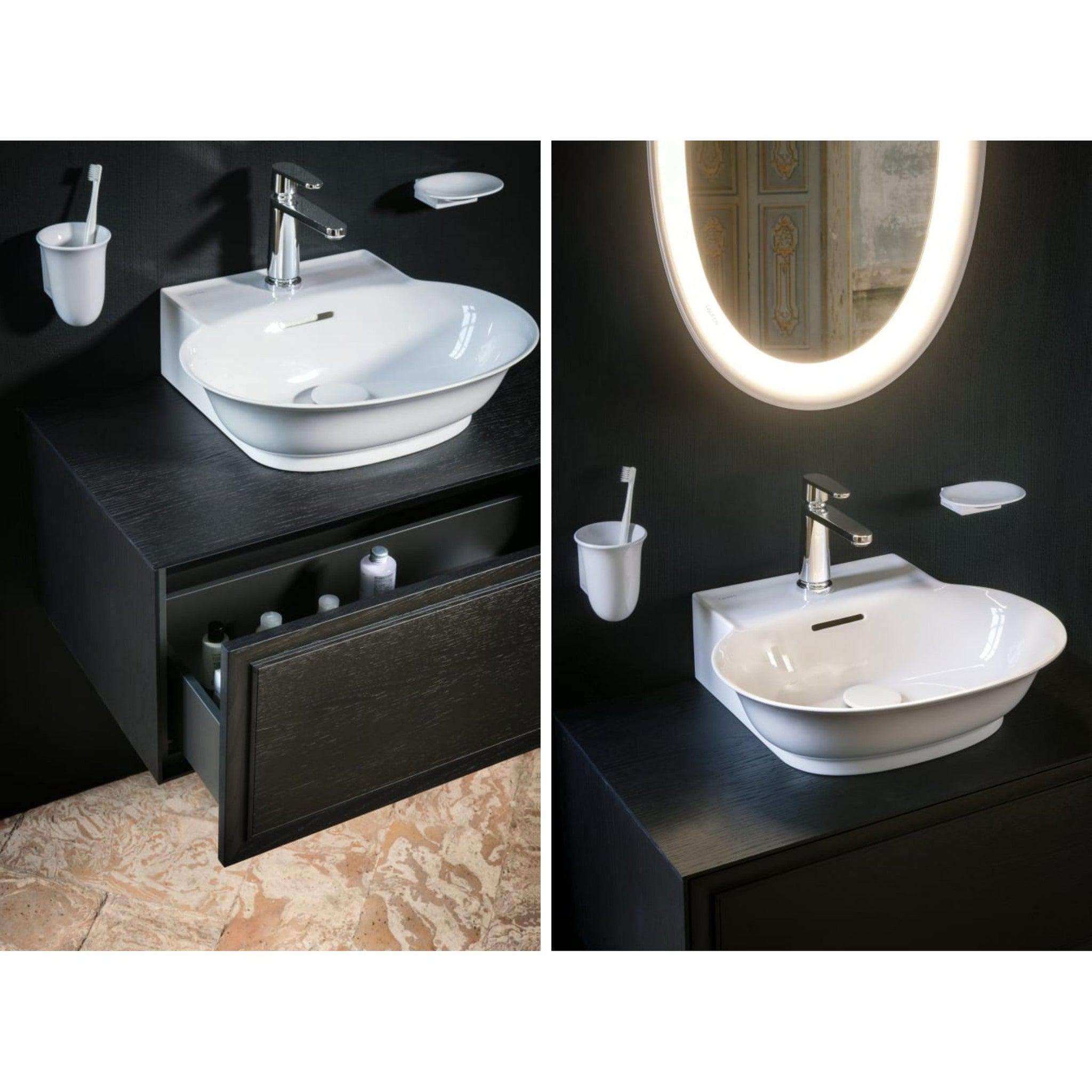 Laufen, Laufen New Classic 31" 1-Drawer Blacked Oak Wall-Mounted Vanity for New Classic Bathroom Sink Model: H816852