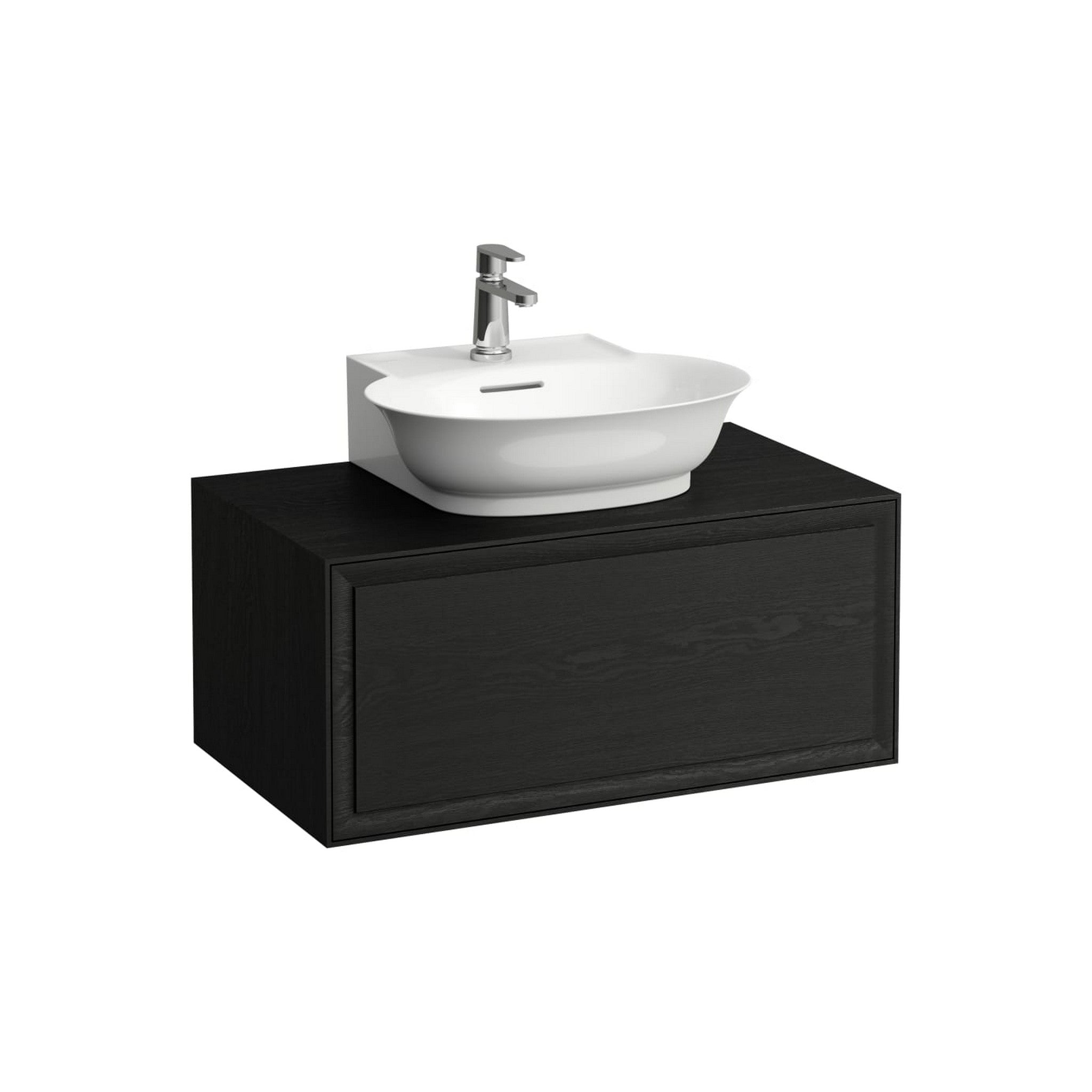 Laufen, Laufen New Classic 31" 1-Drawer Blacked Oak Wall-Mounted Vanity for New Classic Bathroom Sink Model: H816852