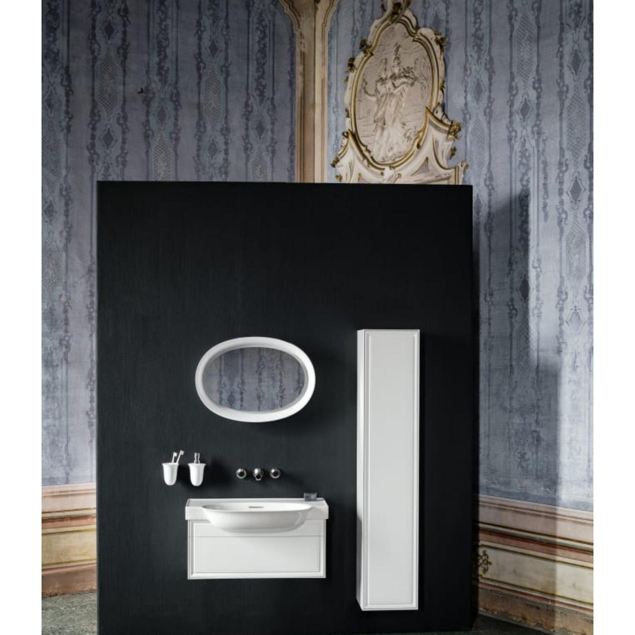 Laufen, Laufen New Classic 31" 1-Drawer Matte White Wall-Mounted Vanity for New Classic Bathroom Sink Model: H813855