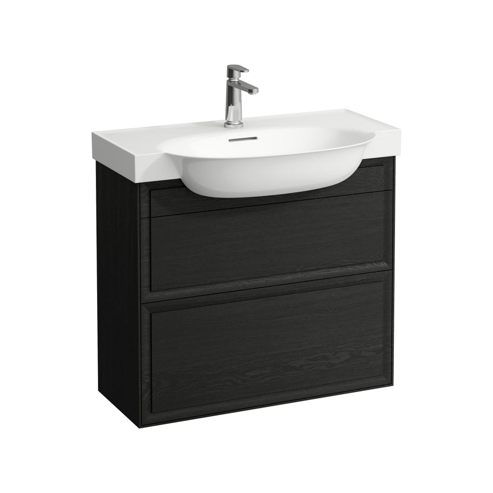 Laufen, Laufen New Classic 31" 2-Drawer Blacked Oak Wall-Mounted Vanity for New Classic Bathroom Sink Model: H813855