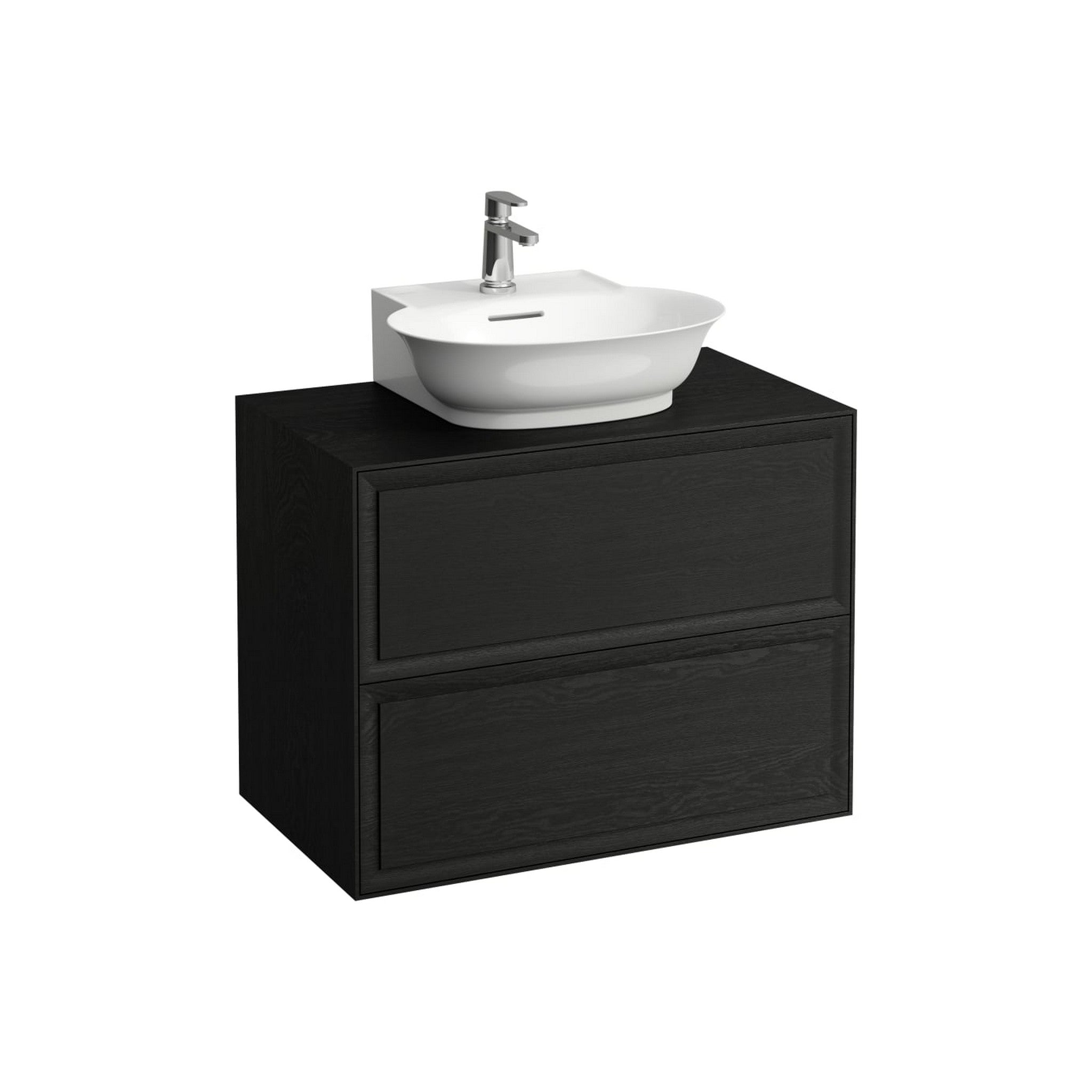 Laufen, Laufen New Classic 31" 2-Drawer Blacked Oak Wall-Mounted Vanity for New Classic Bathroom Sink Model: H816852