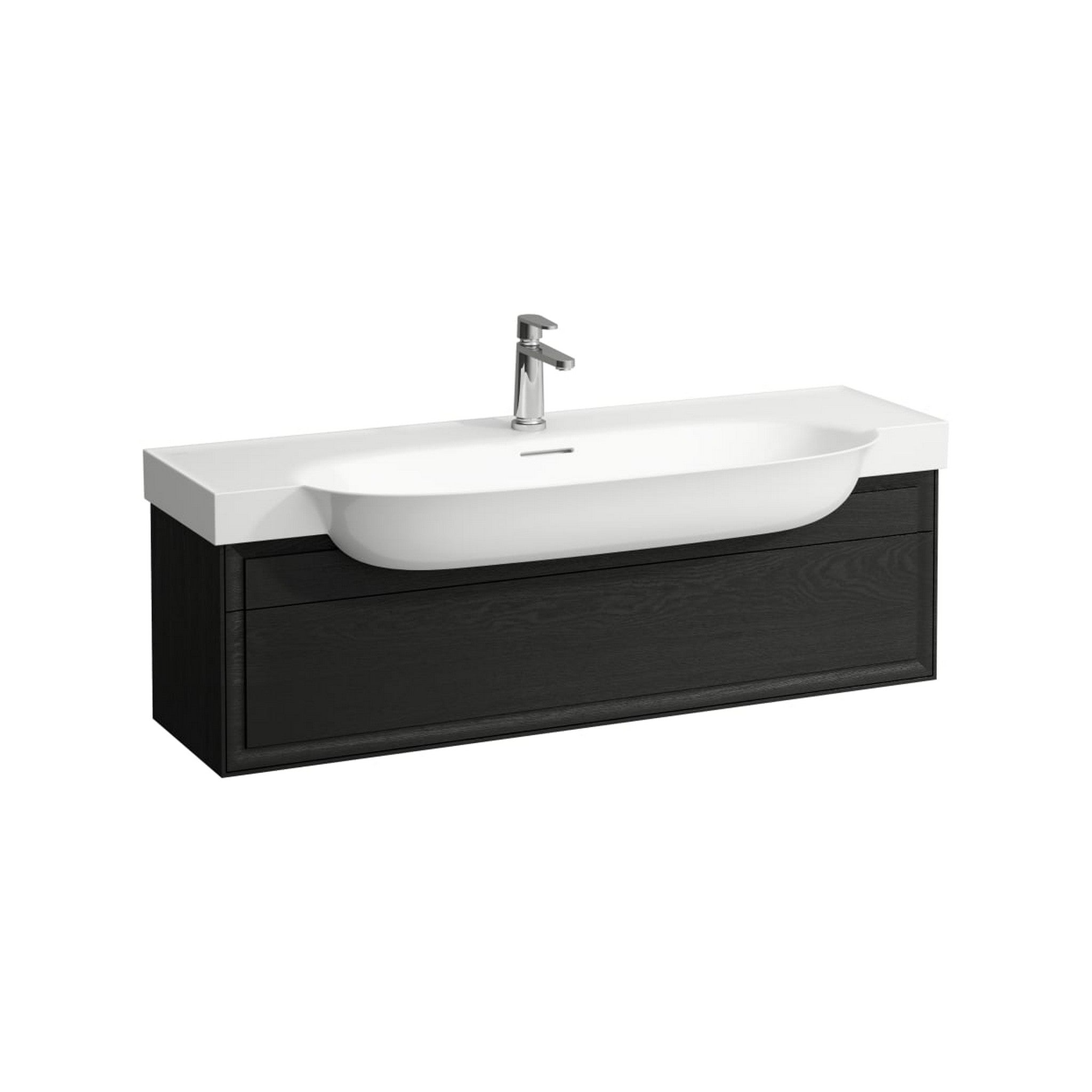 Laufen, Laufen New Classic 46" 1-Drawer Blacked Oak Wall-Mounted Vanity for New Classic Bathroom Sink Model: H813858