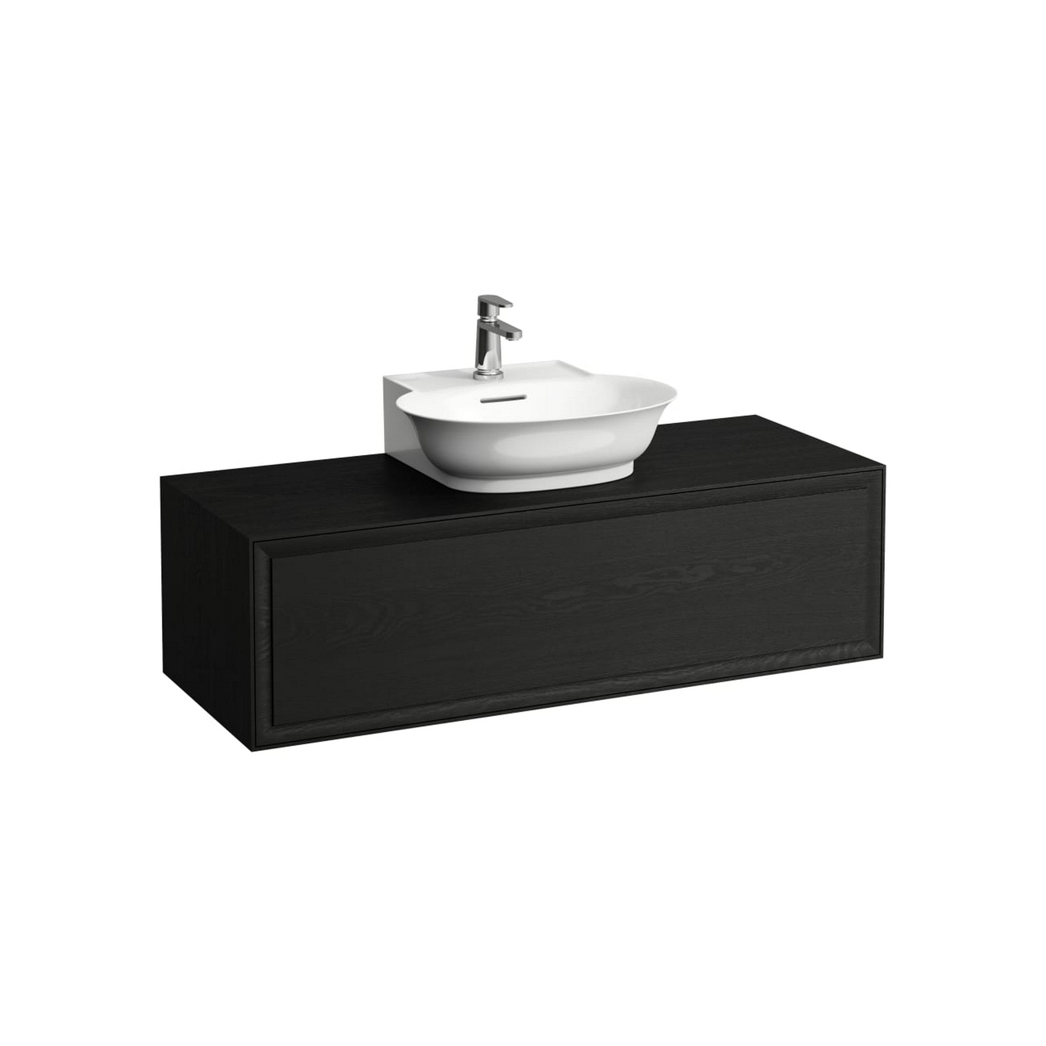 Laufen, Laufen New Classic 46" 1-Drawer Blacked Oak Wall-Mounted Vanity for New Classic Bathroom Sink Model: H816852