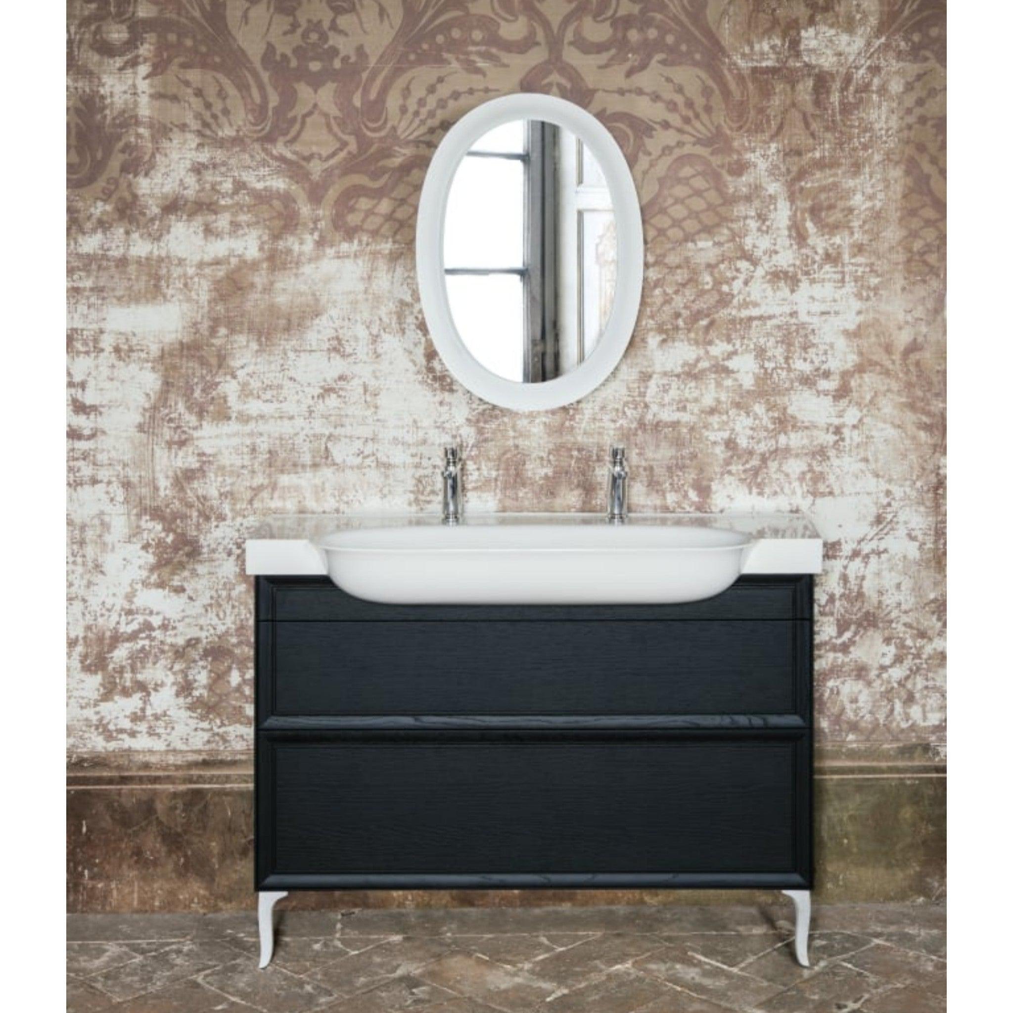 Laufen, Laufen New Classic 46" 2-Drawer Blacked Oak Wall-Mounted Vanity for New Classic Bathroom Sink Model: H813858