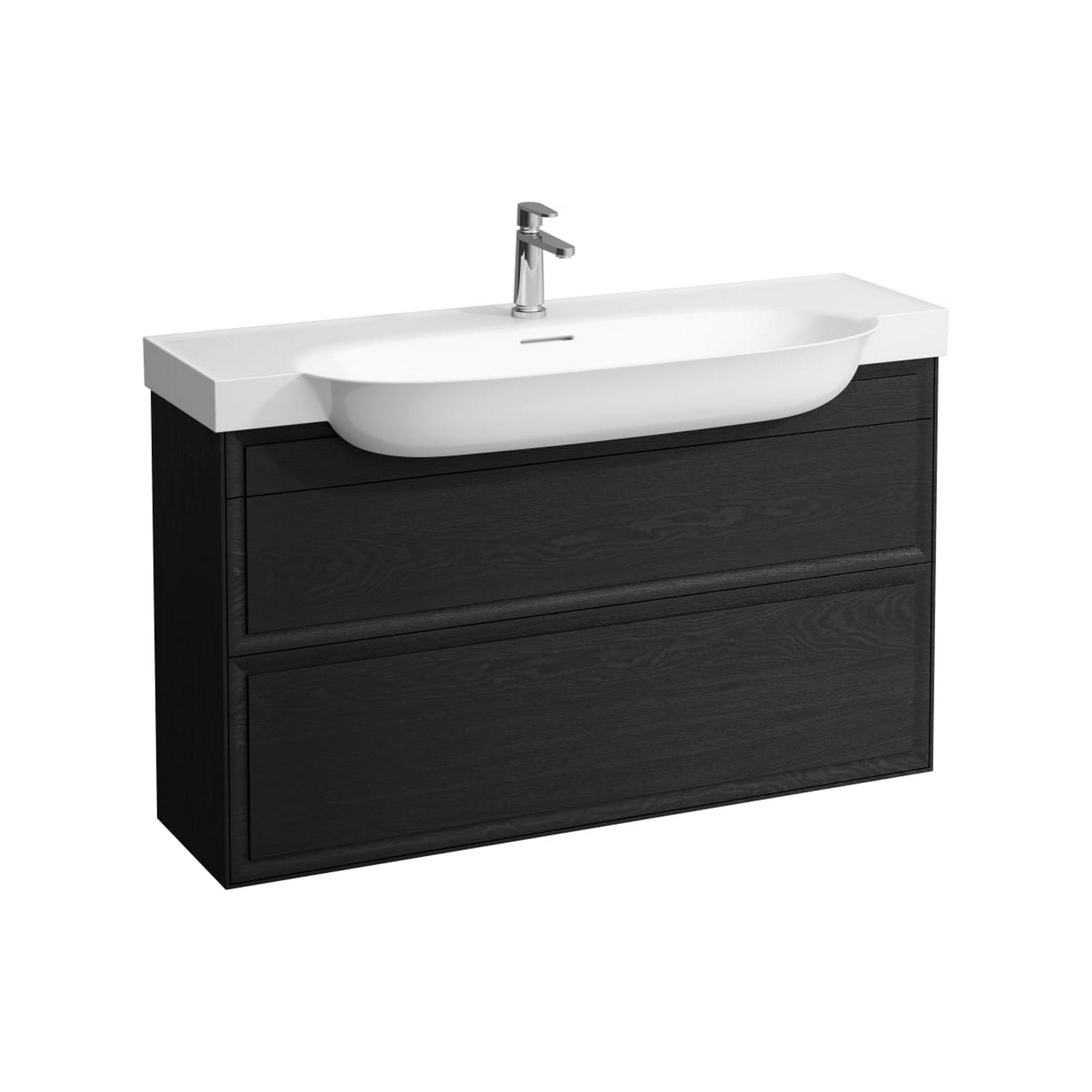 Laufen, Laufen New Classic 46" 2-Drawer Blacked Oak Wall-Mounted Vanity for New Classic Bathroom Sink Model: H813858