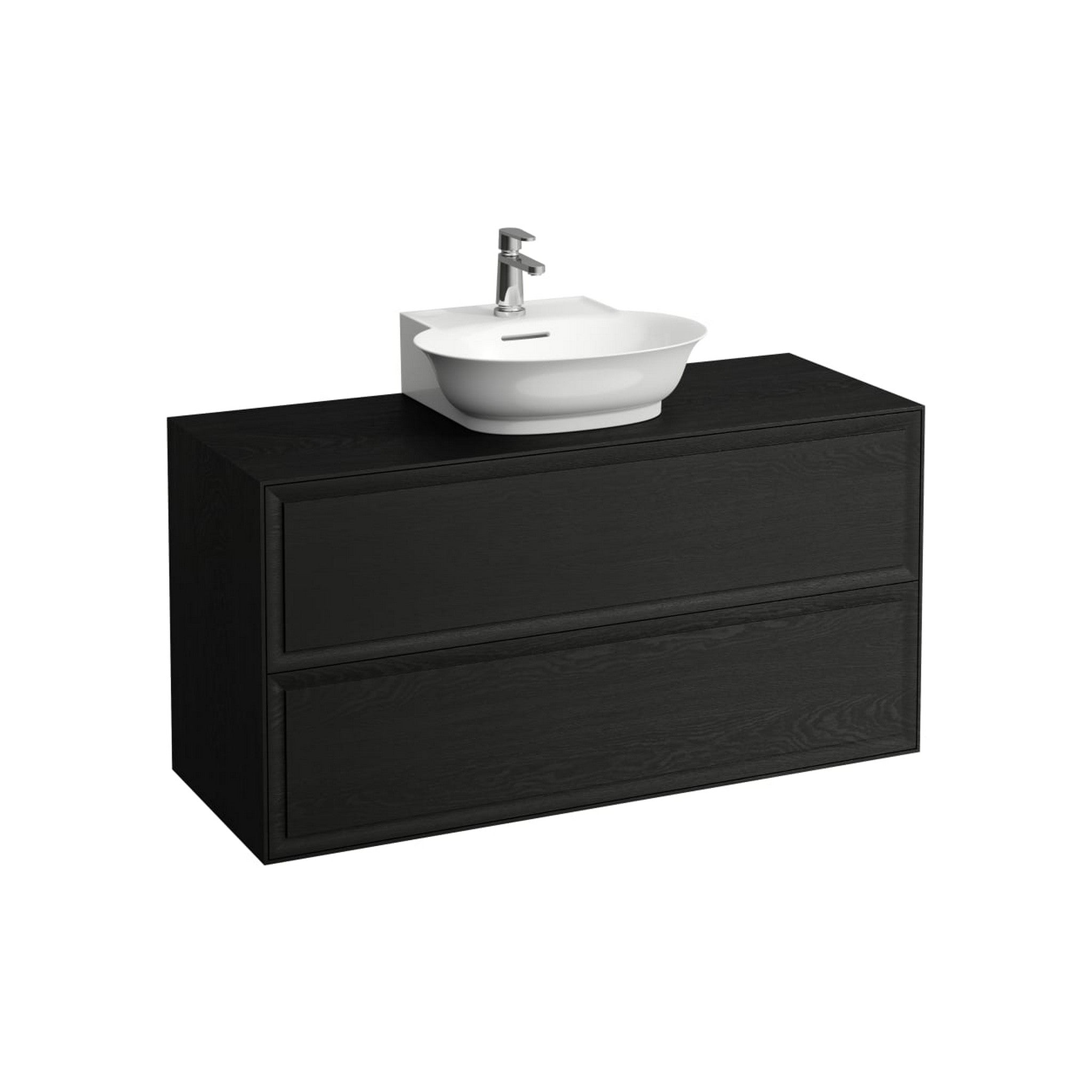 Laufen, Laufen New Classic 46" 2-Drawer Blacked Oak Wall-Mounted Vanity for New Classic Bathroom Sink Model: H816852