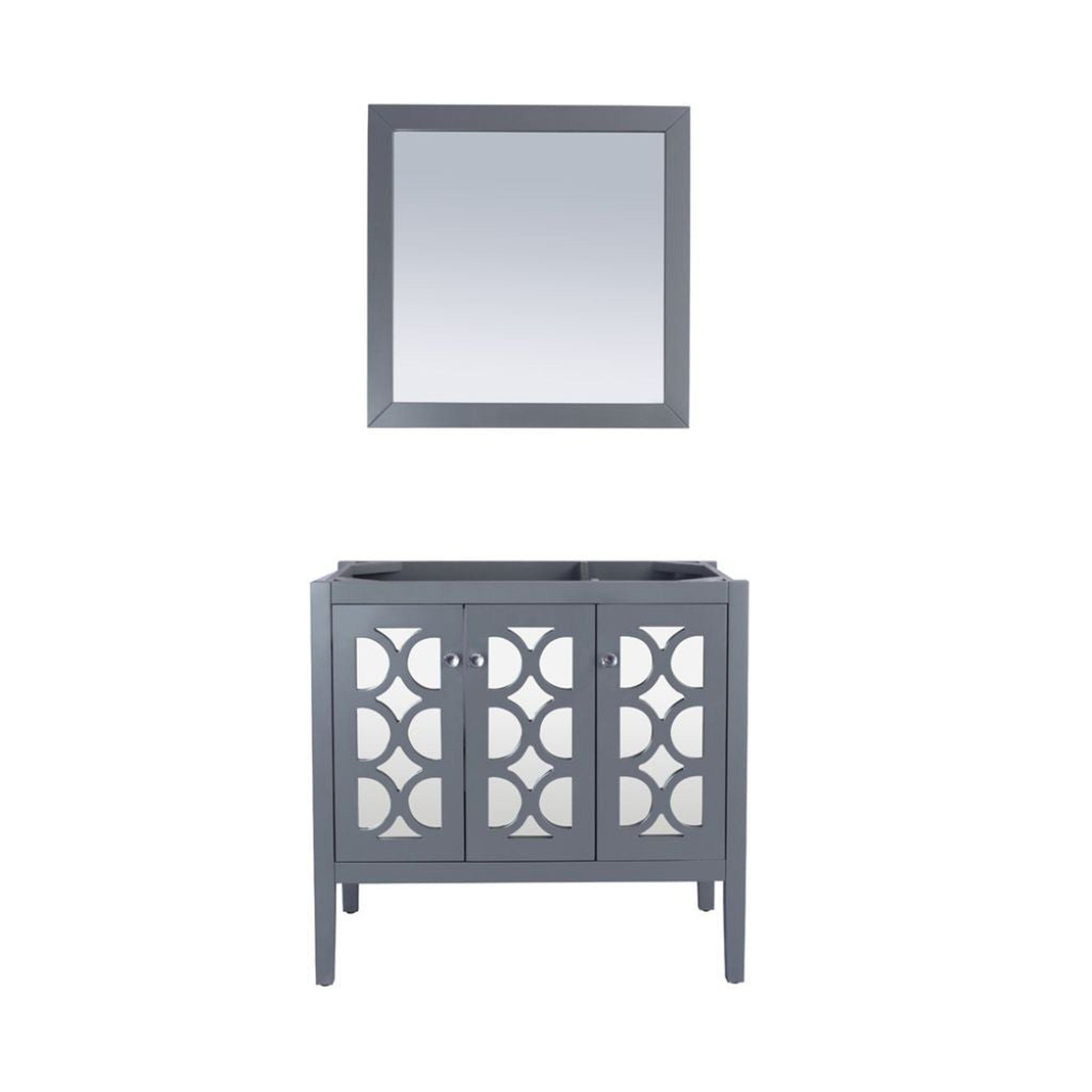 Laviva, Laviva Mediterraneo 36" Freestanding Vanity Base in Gray Finish