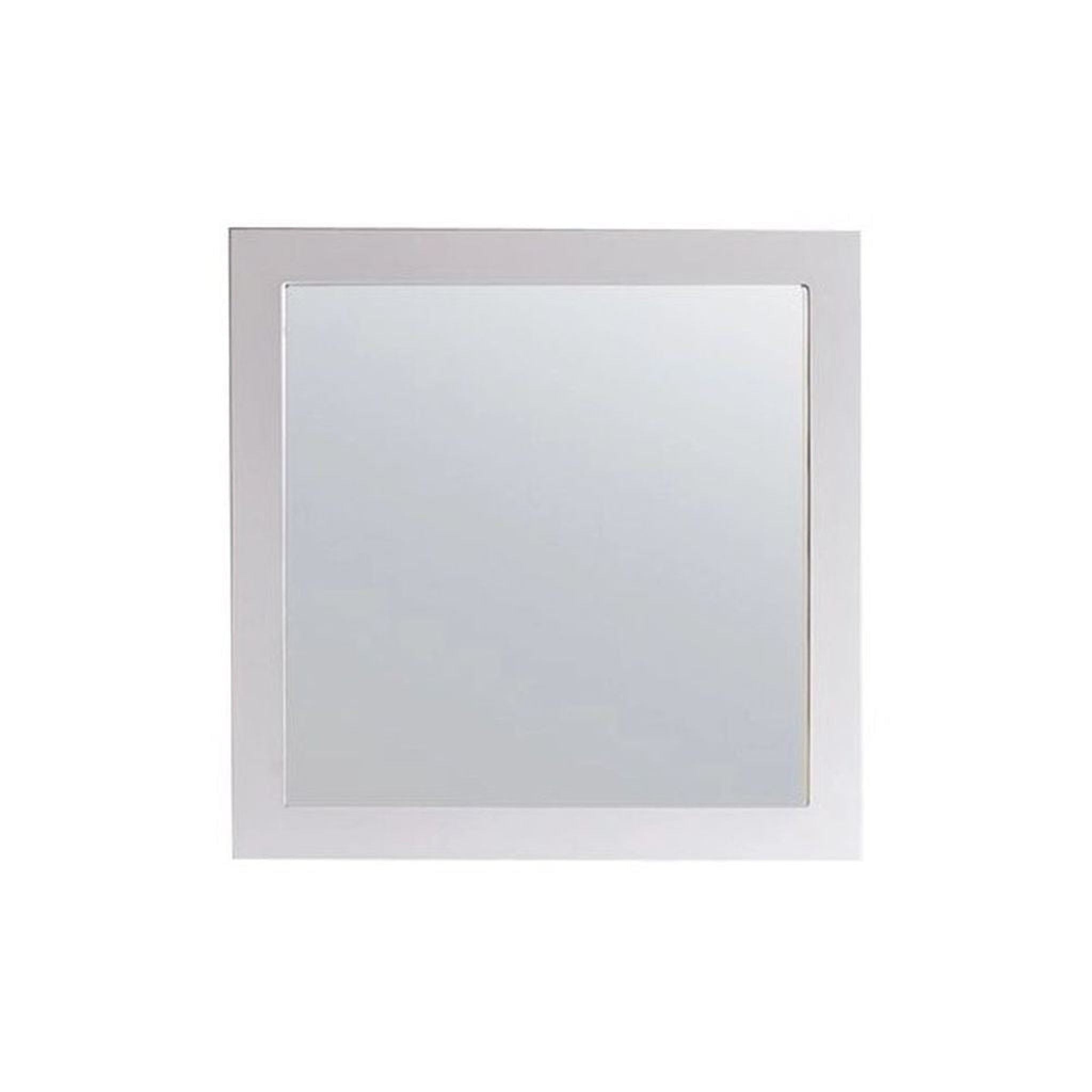 Laviva, Laviva Nova 28" Square Fully Framed Mirror in White Finish