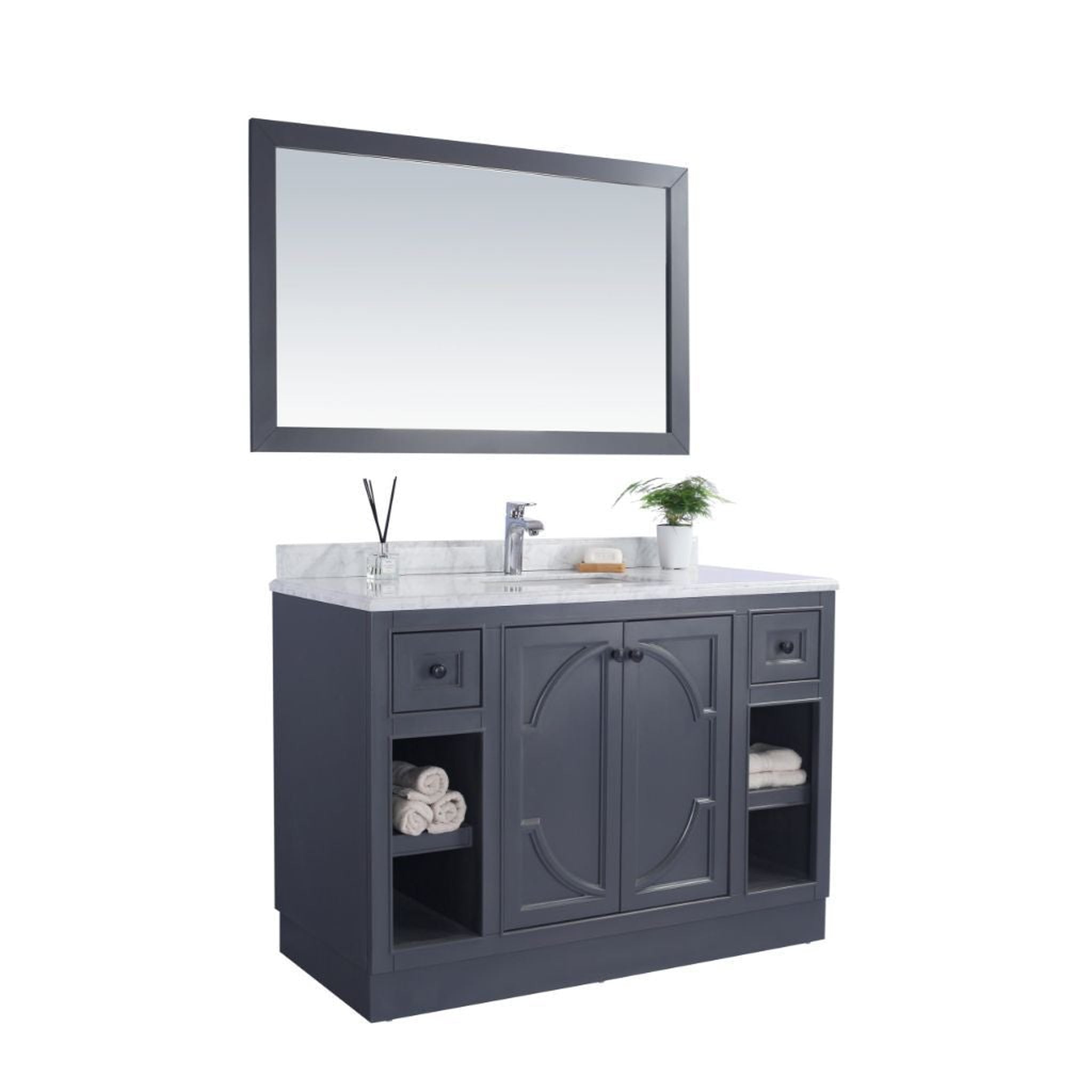 Laviva, Laviva Odyssey 48" Freestanding Vanity Base in Maple Gray Finish