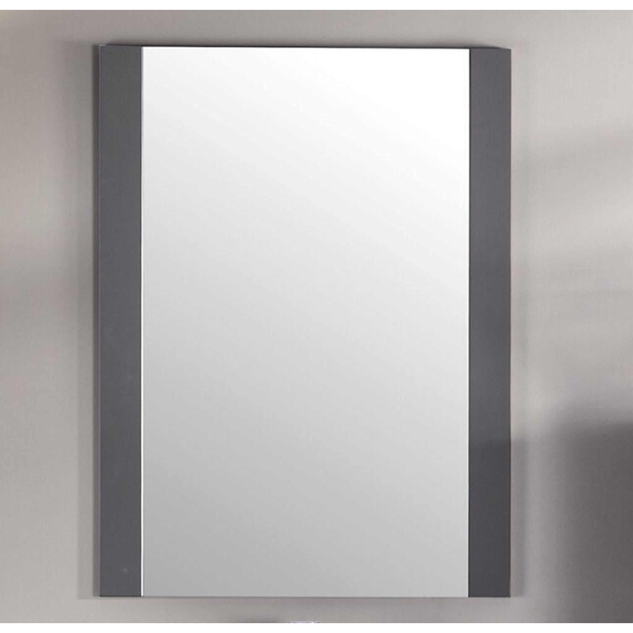 Laviva, Laviva Rushmore 24" Rectangular Mirror in Gray Finish