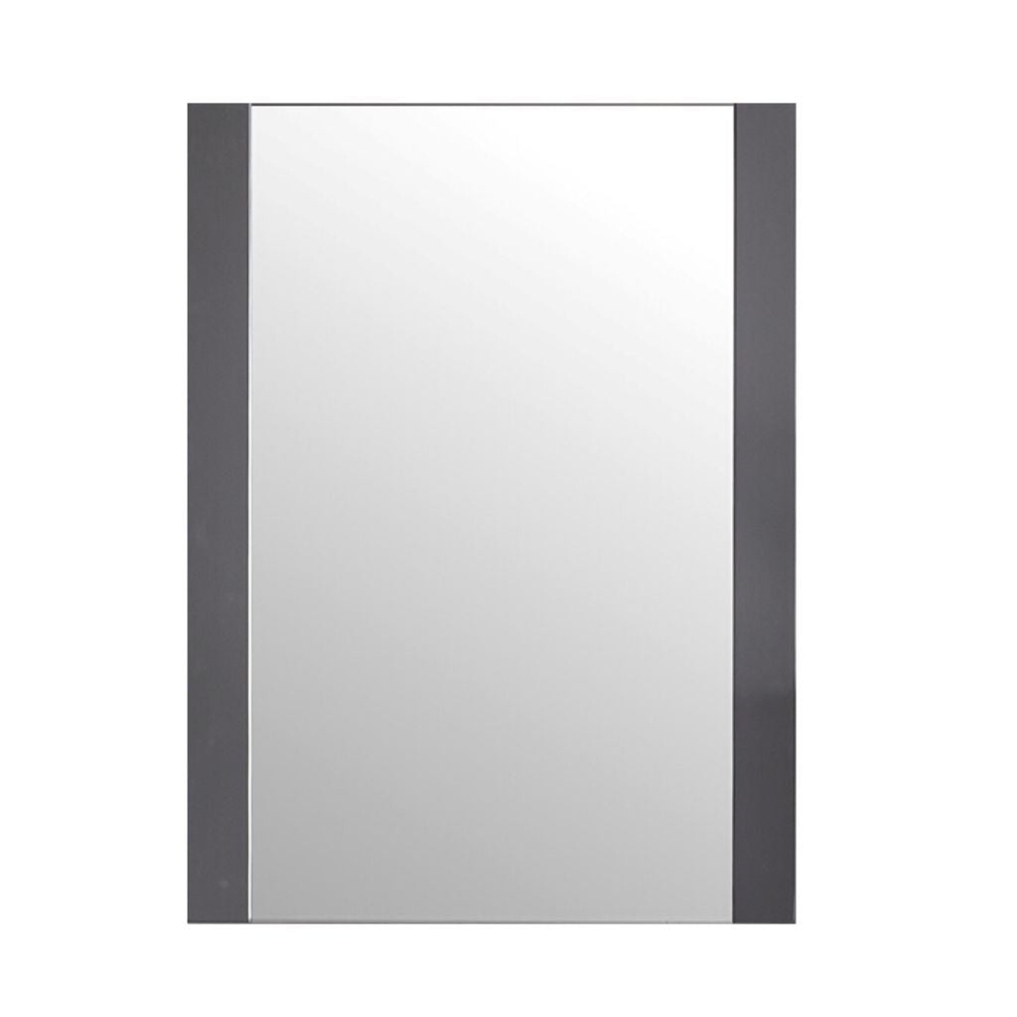 Laviva, Laviva Rushmore 24" Rectangular Mirror in Gray Finish