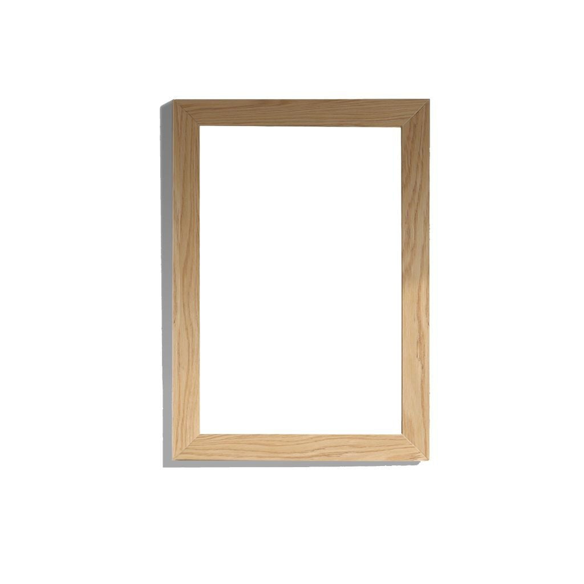 Laviva, Laviva Sterling 24" Rectangular Fully Framed Mirror in California White Oak Finish