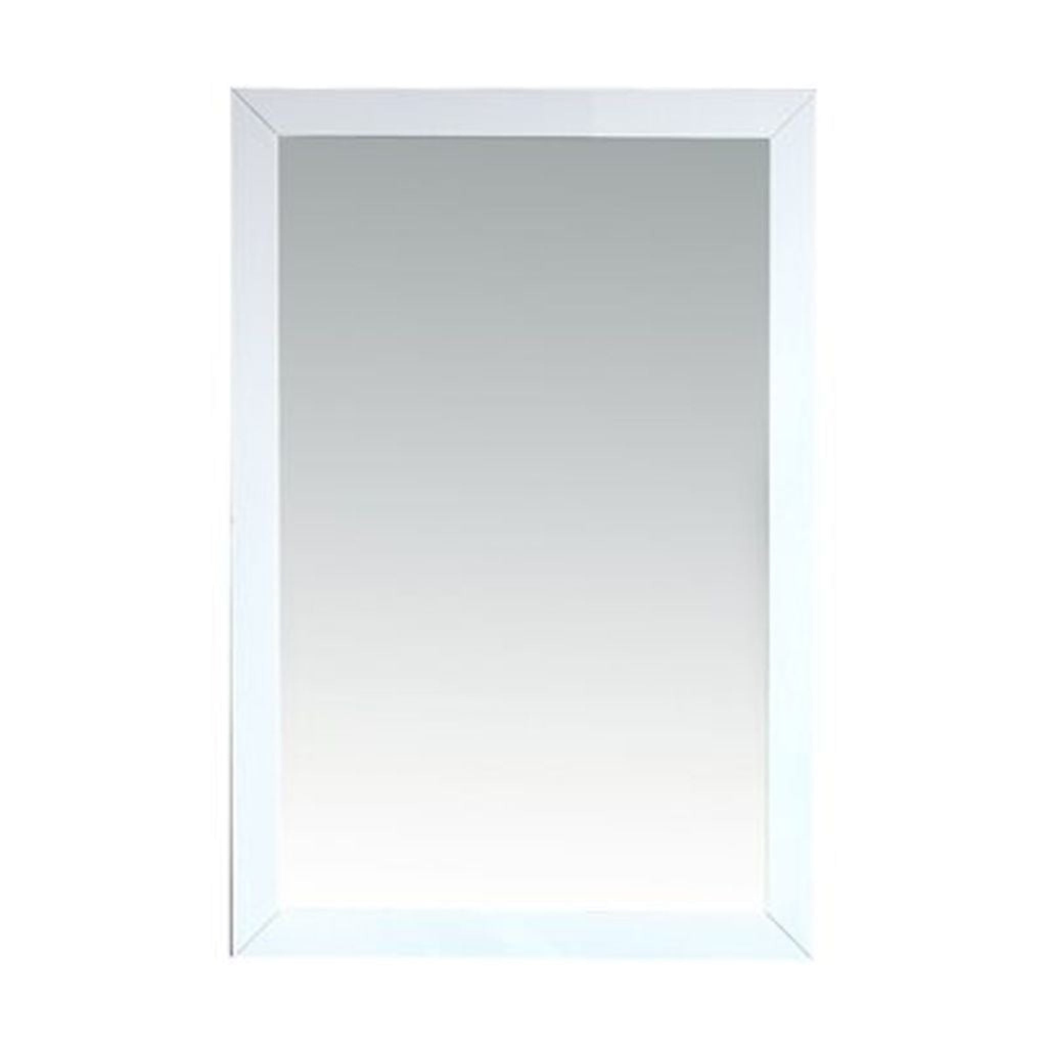 Laviva, Laviva Sterling 24" Rectangular Fully Framed Mirror in White Finish