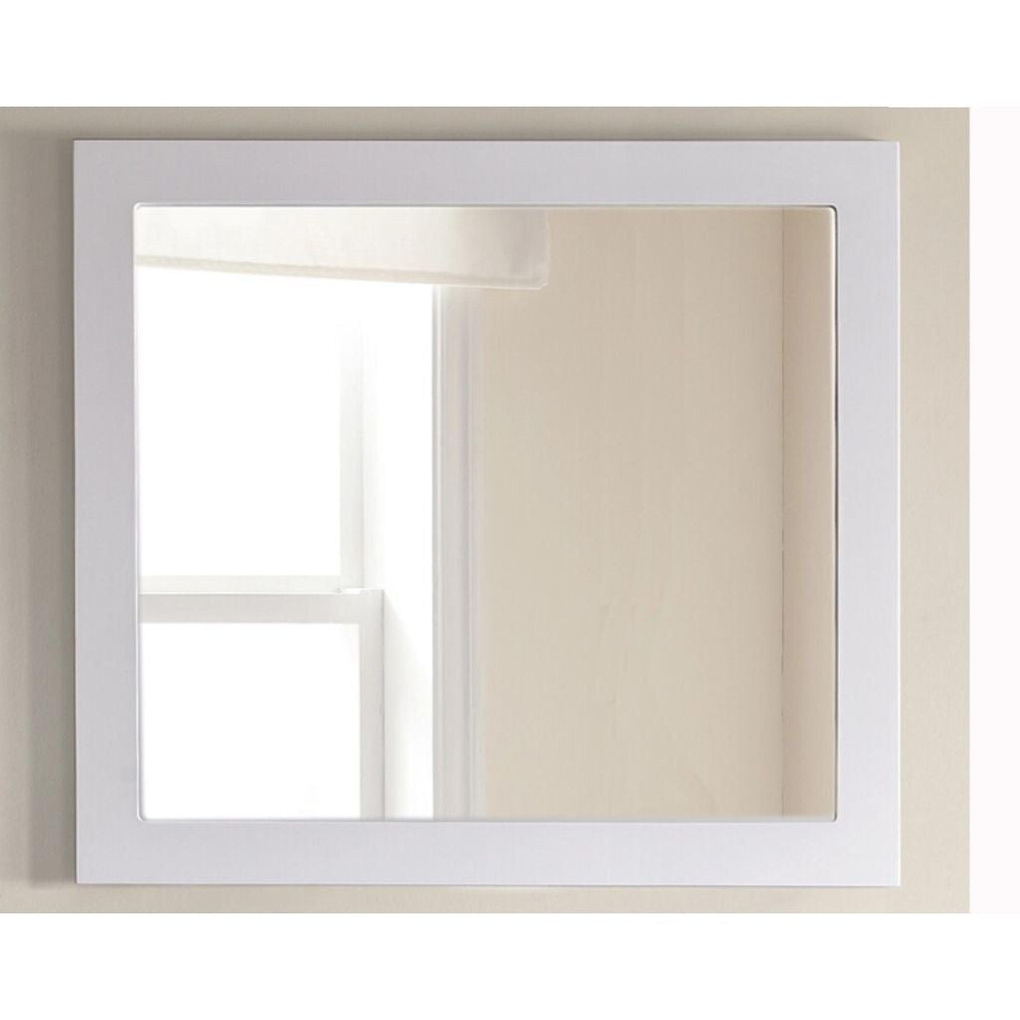 Laviva, Laviva Sterling 36" Rectangular Fully Framed Mirror in White Finish