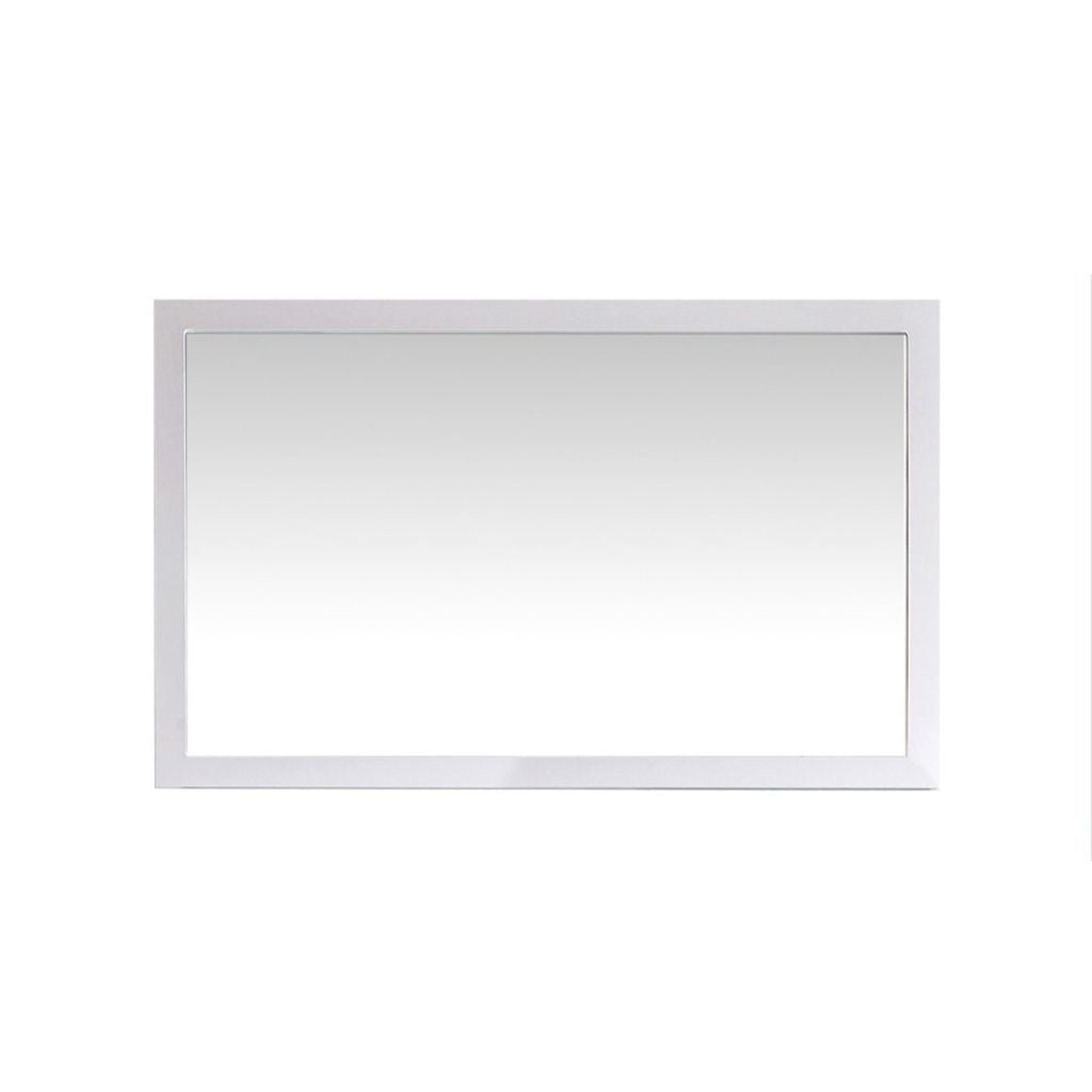 Laviva, Laviva Sterling 48" Rectangular Fully Framed Mirror in White Finish