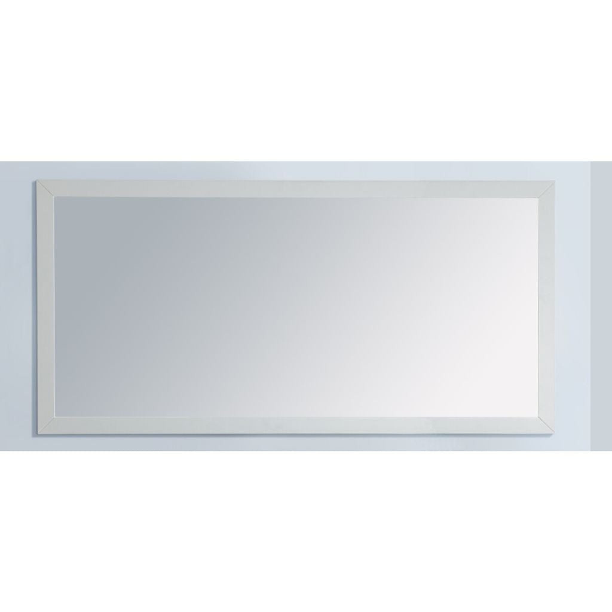 Laviva, Laviva Sterling 60" Fully Framed Mirror in Soft White Finish