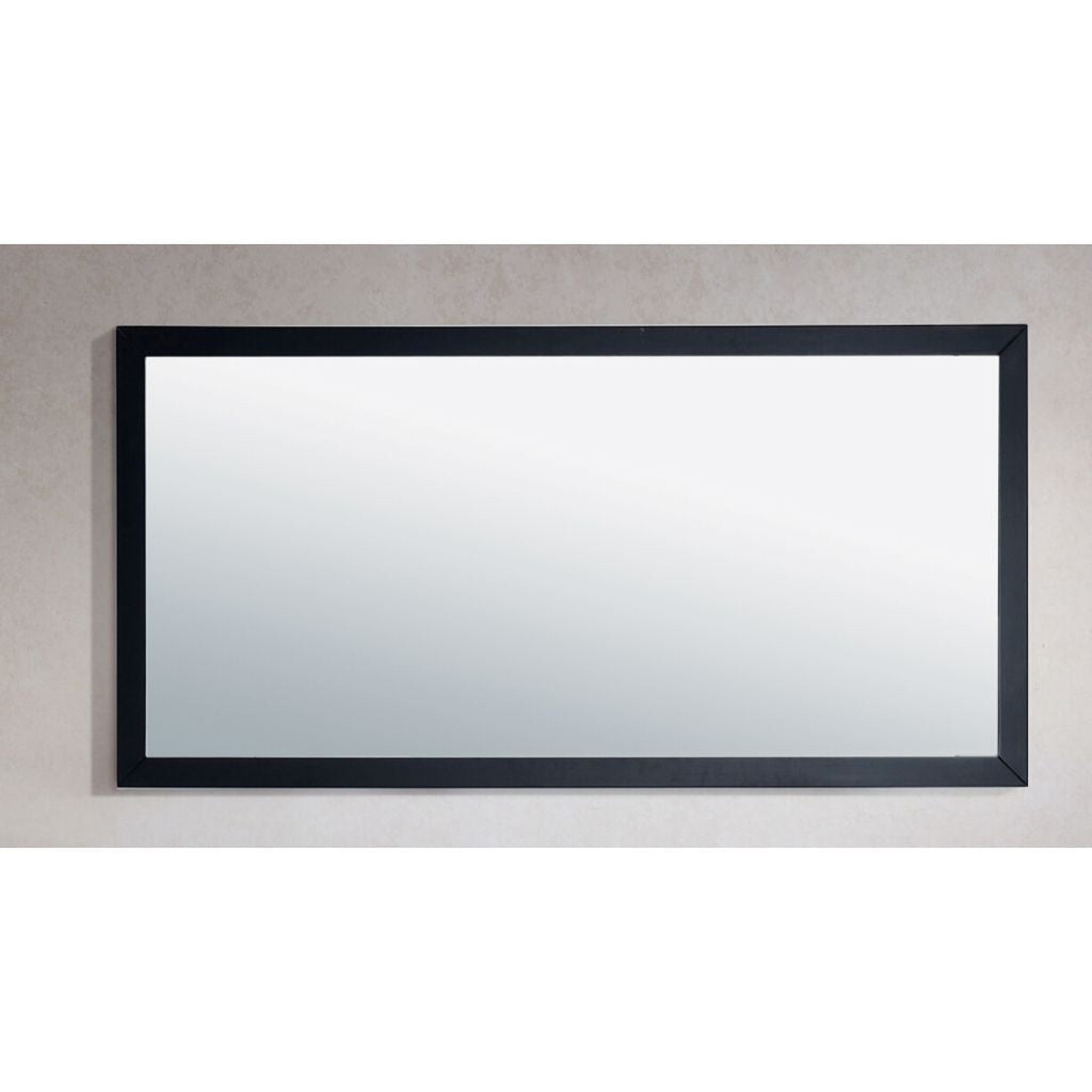 Laviva, Laviva Sterling 60" Rectangular Fully Framed Mirror in Espresso Finish