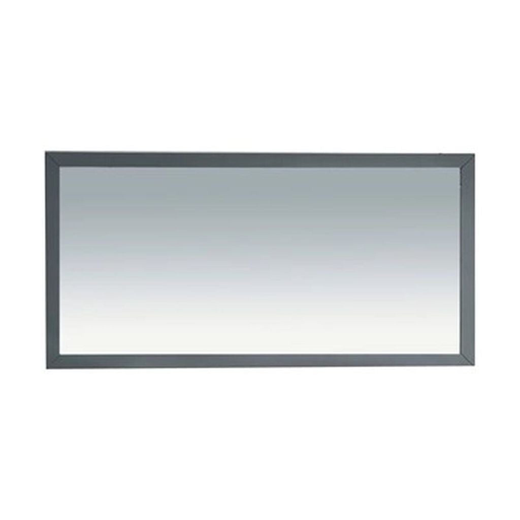 Laviva, Laviva Sterling 60" Rectangular Fully Framed Mirror in Maple Gray Finish