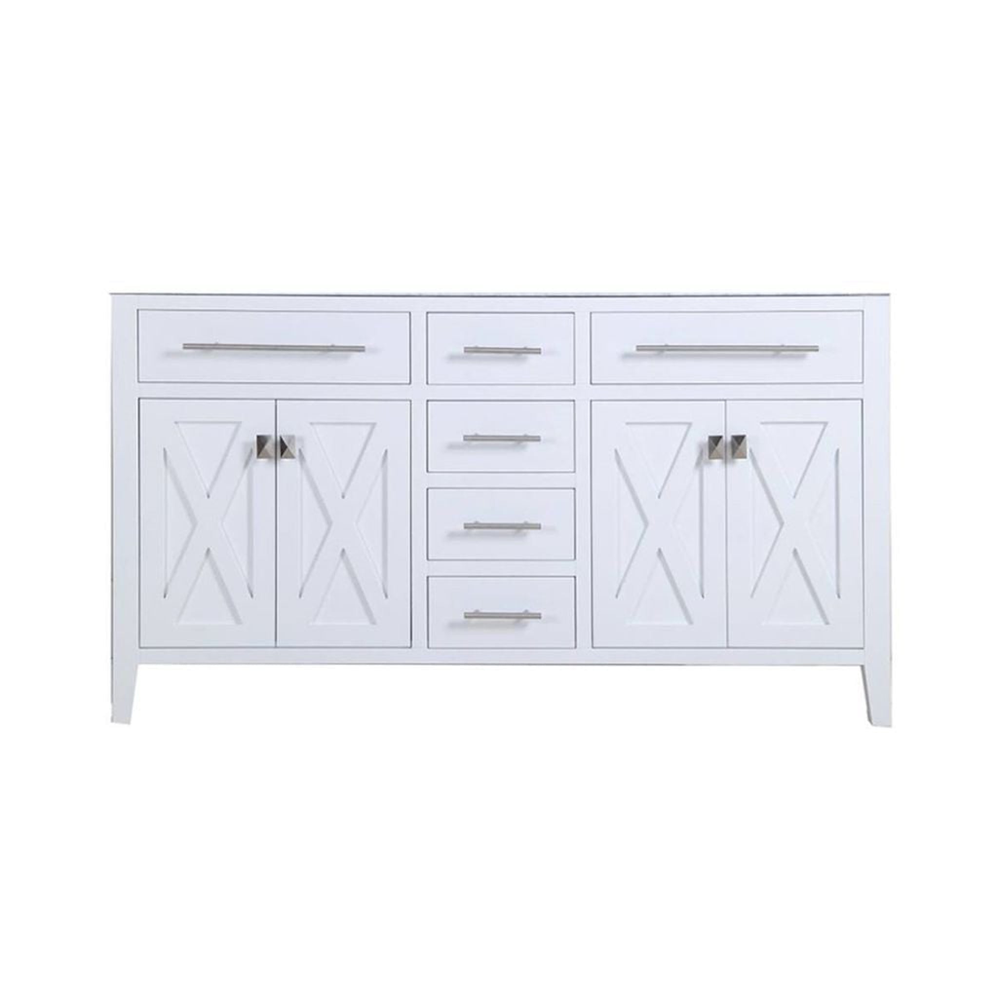 Laviva, Laviva Wimbledon 60" Freestanding Double Sink Vanity Base in White Finish