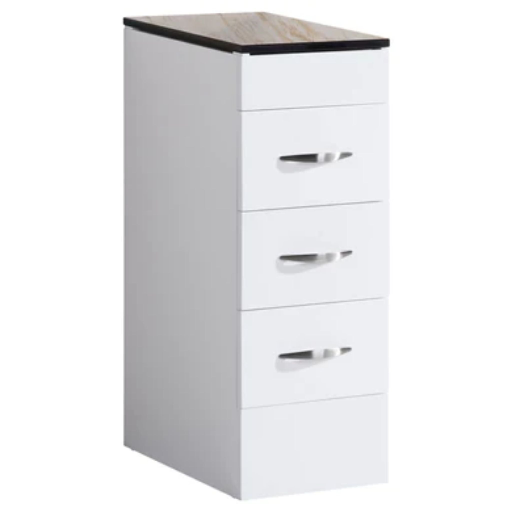 LessCare, LessCare 12" White Vanity Drawer Base Cabinet - Style 5