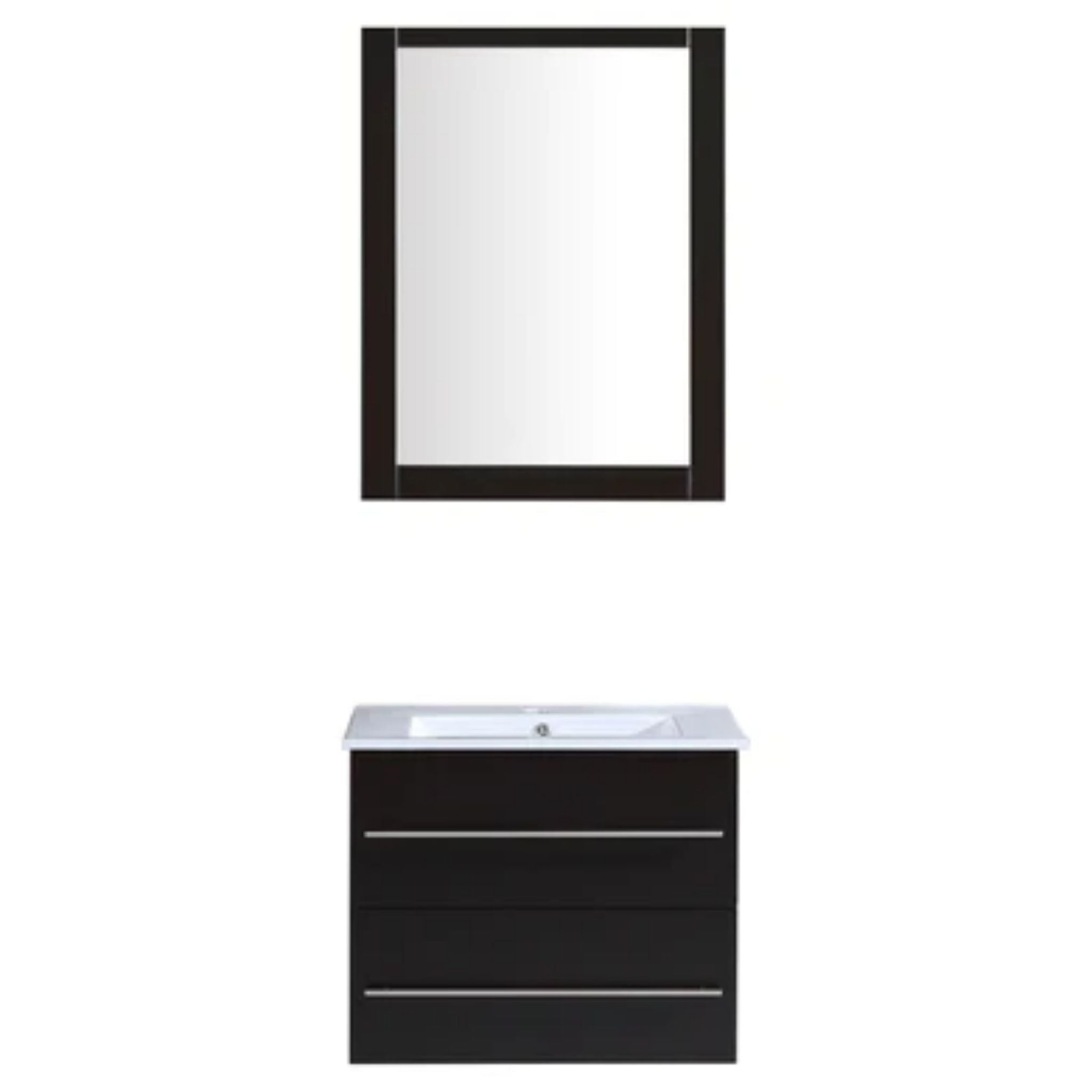 LessCare, LessCare 23" Espresso Vanity Cabinet Modern