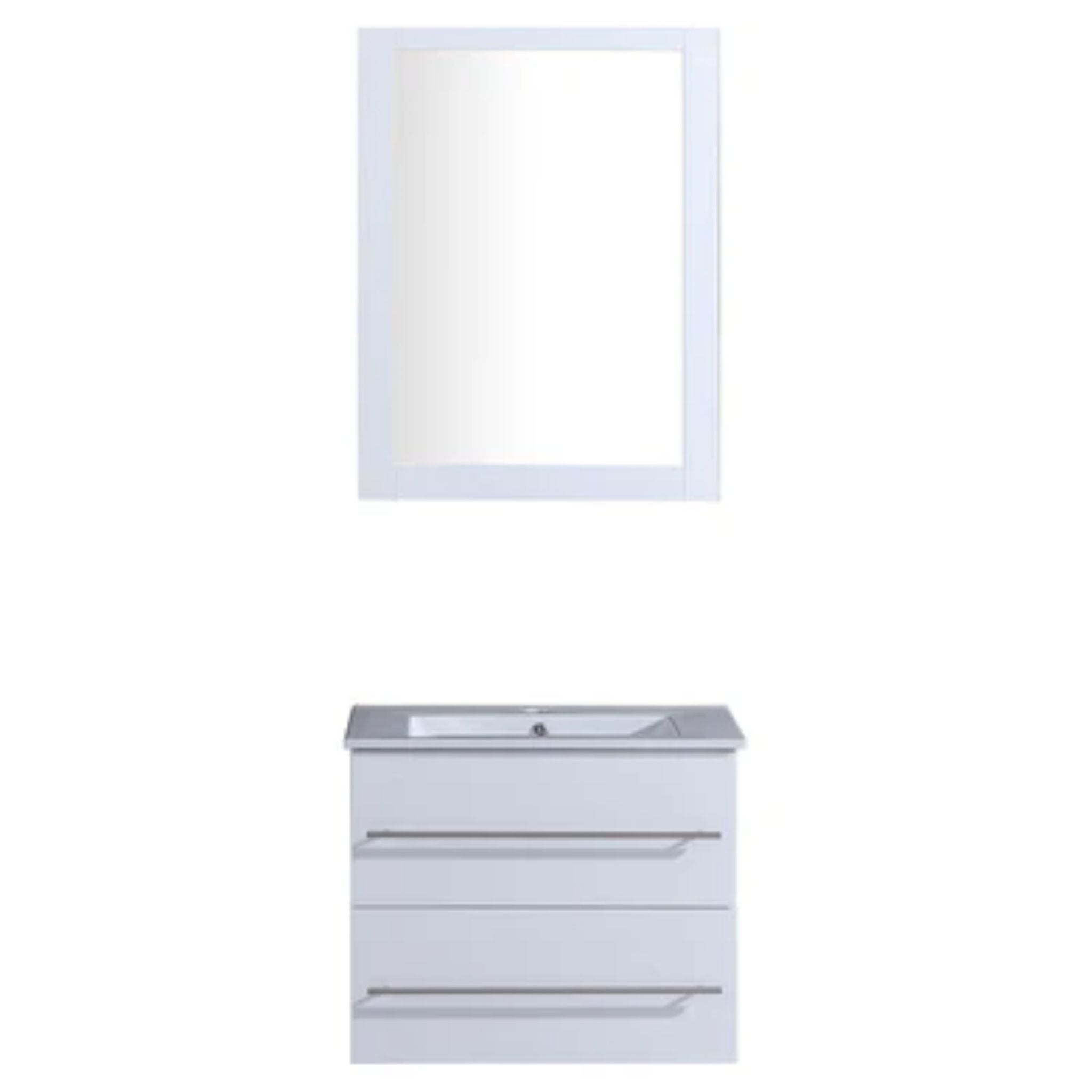 LessCare, LessCare 23" White Vanity Cabinet Modern