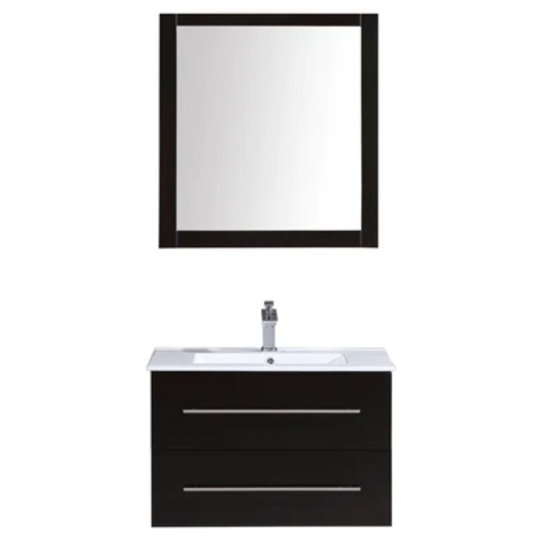 LessCare, LessCare 29" Espresso Vanity Cabinet Modern