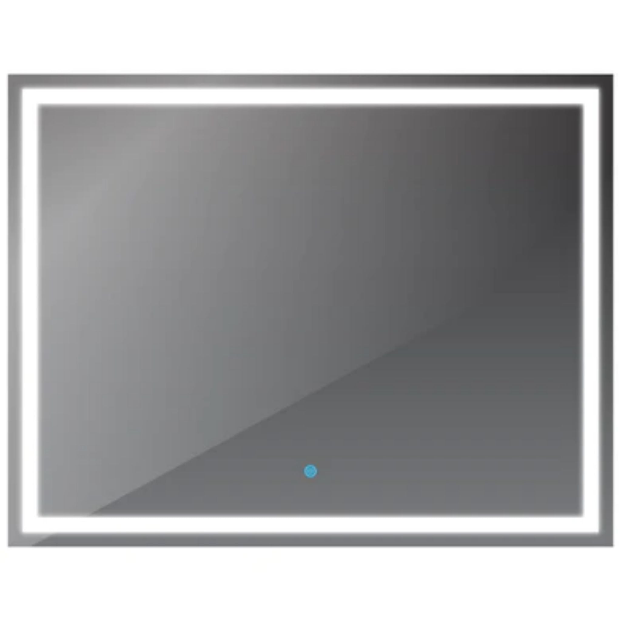 LessCare, LessCare 41" x 32" Modern Super White LED Front/Backlit Frameless Mirror - Touch Sensors and Defogger