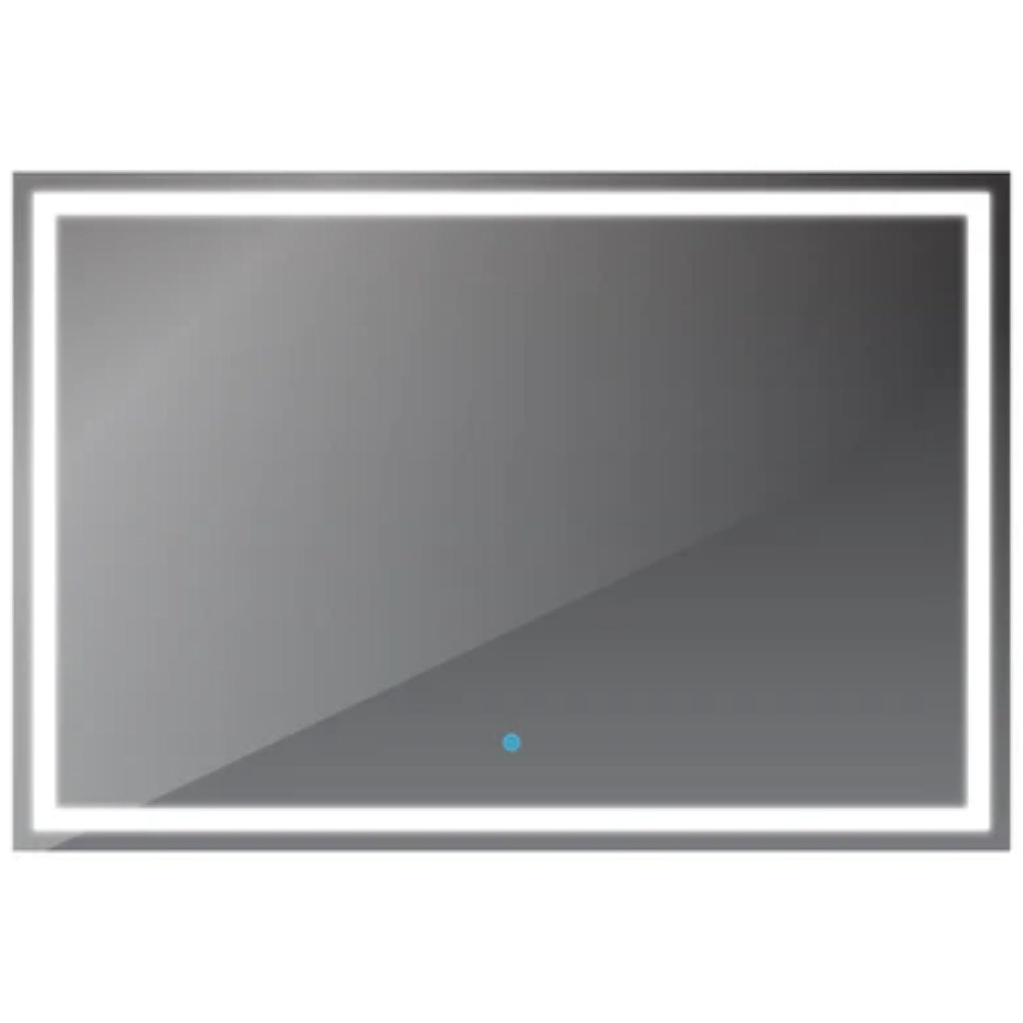 LessCare, LessCare 47" x 32" Modern Super White LED Front/Backlit Frameless Mirror - Touch Sensors and Defogger