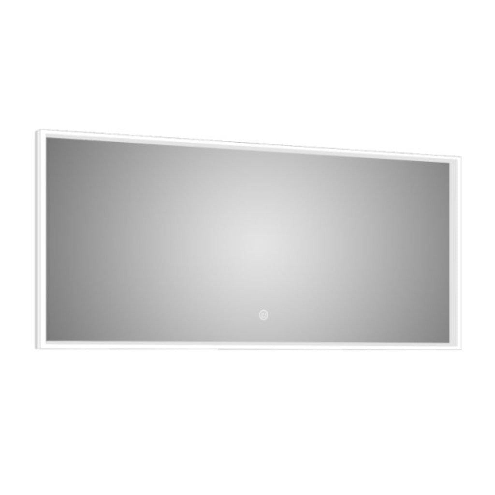 Lighted Impressions, Lighted Impressions Azure 48" x 24" Rectangular Frameless Wall-Mounted LED Mirror With IR Sensor Switch