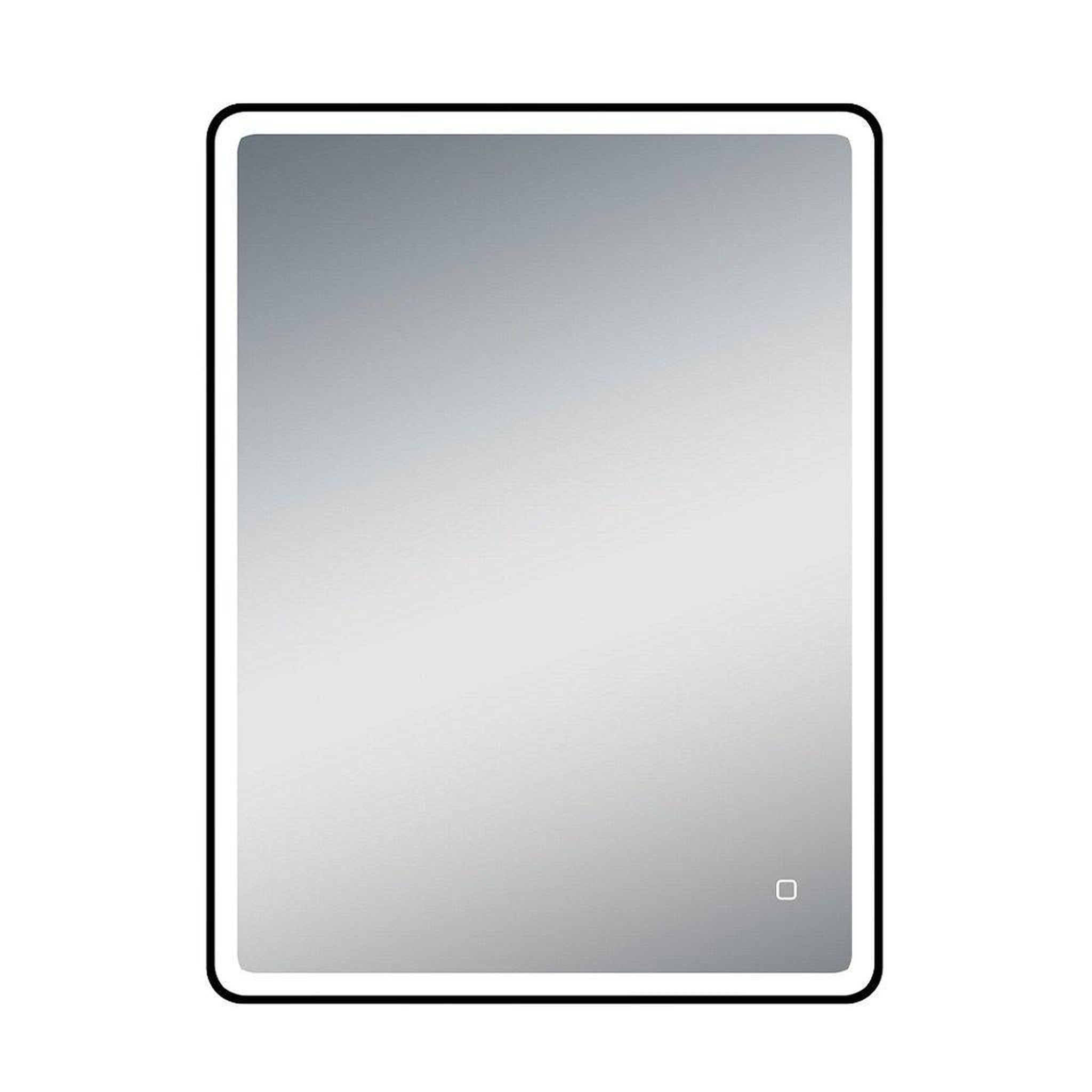 Lighted Impressions, Lighted Impressions Belmar 30" x 36" Rectangular Framed Wall-Mounted LED Mirror With Dimmable Touch Sensor