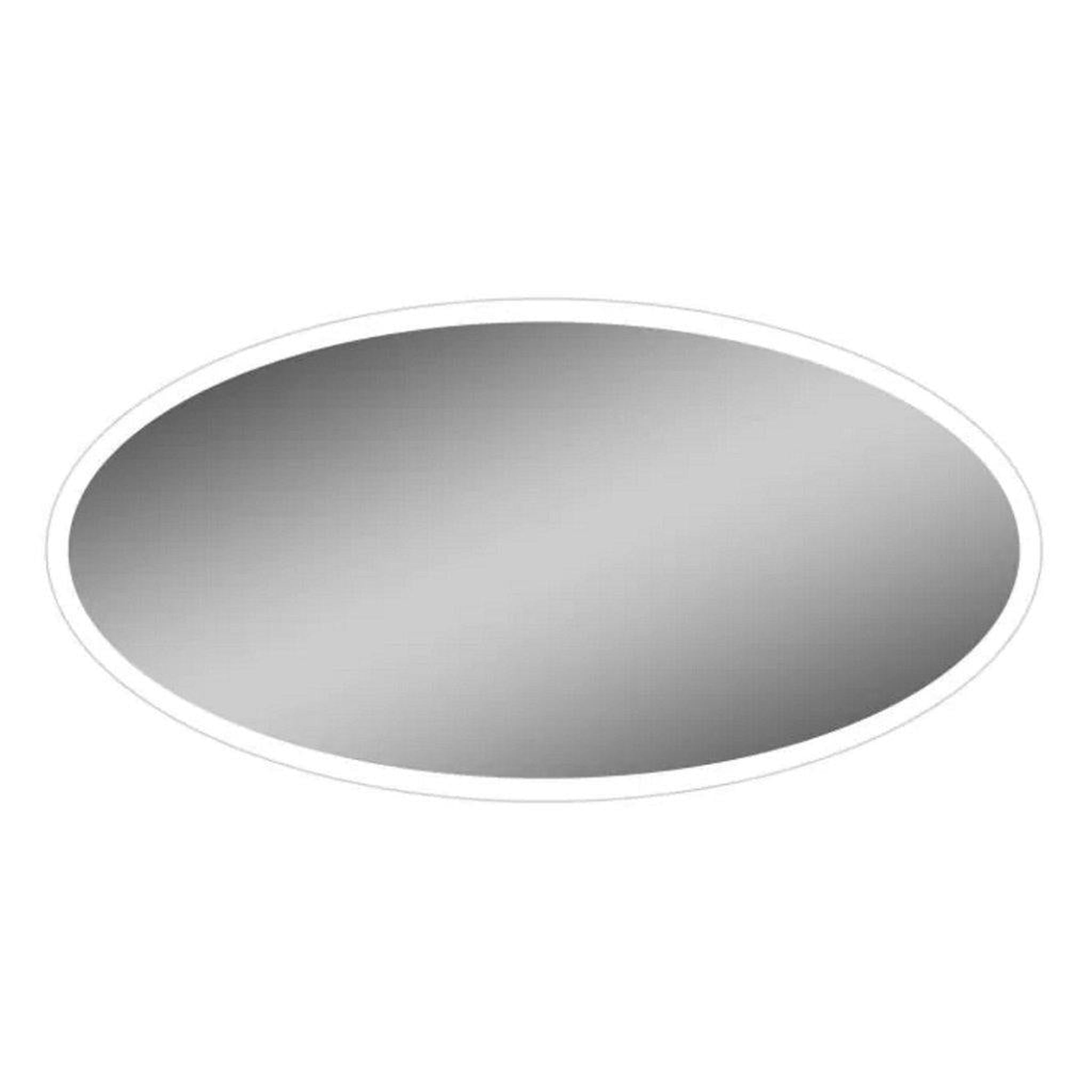 Lighted Impressions, Lighted Impressions Cosmos 48" x 24" Oval Frameless Wall-Mounted LED Mirror With IR Sensor