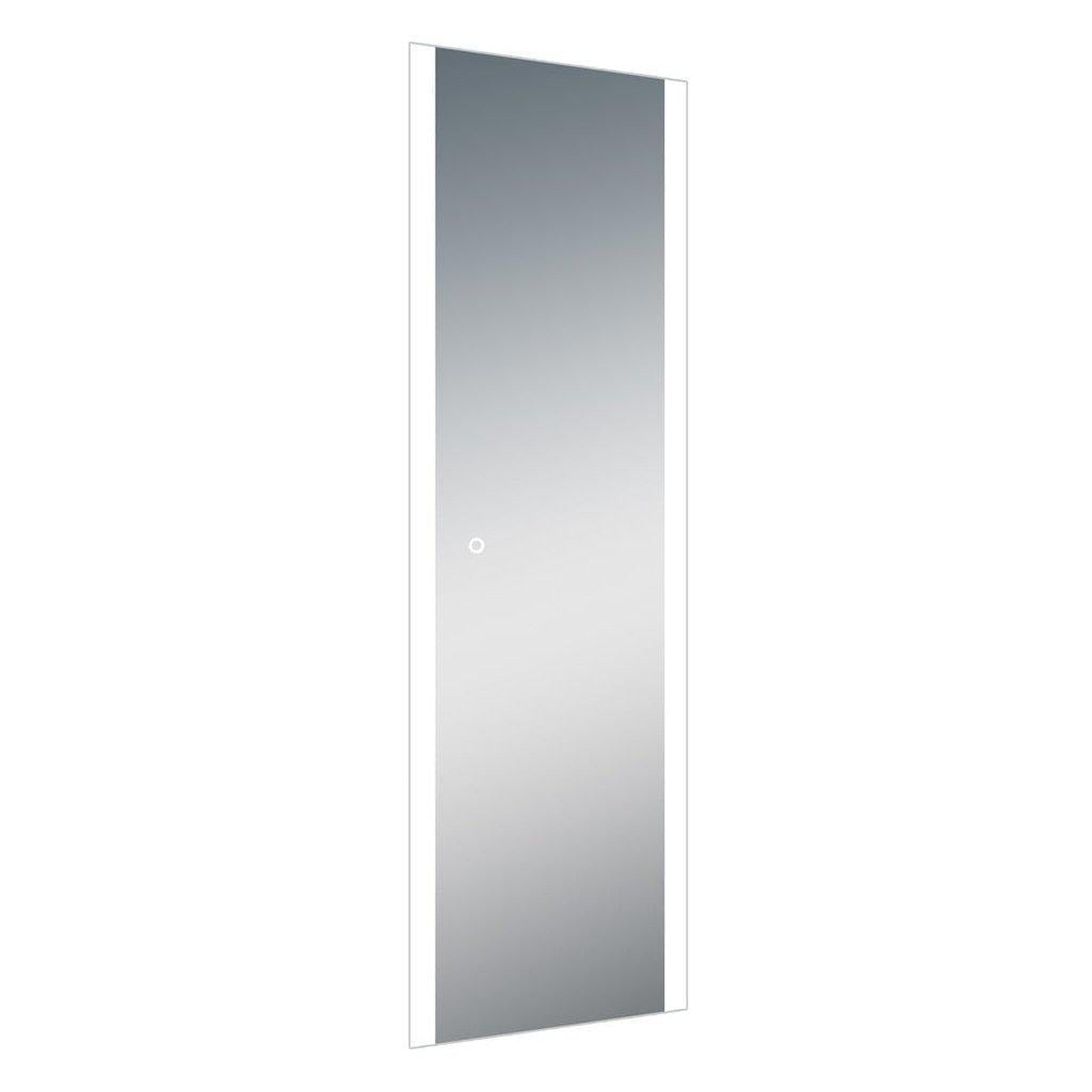 Lighted Impressions, Lighted Impressions Grace 20" x 66" Rectangular Frameless Wall-Mounted / Freestanding LED Mirror With Dimmable Touch Sensor