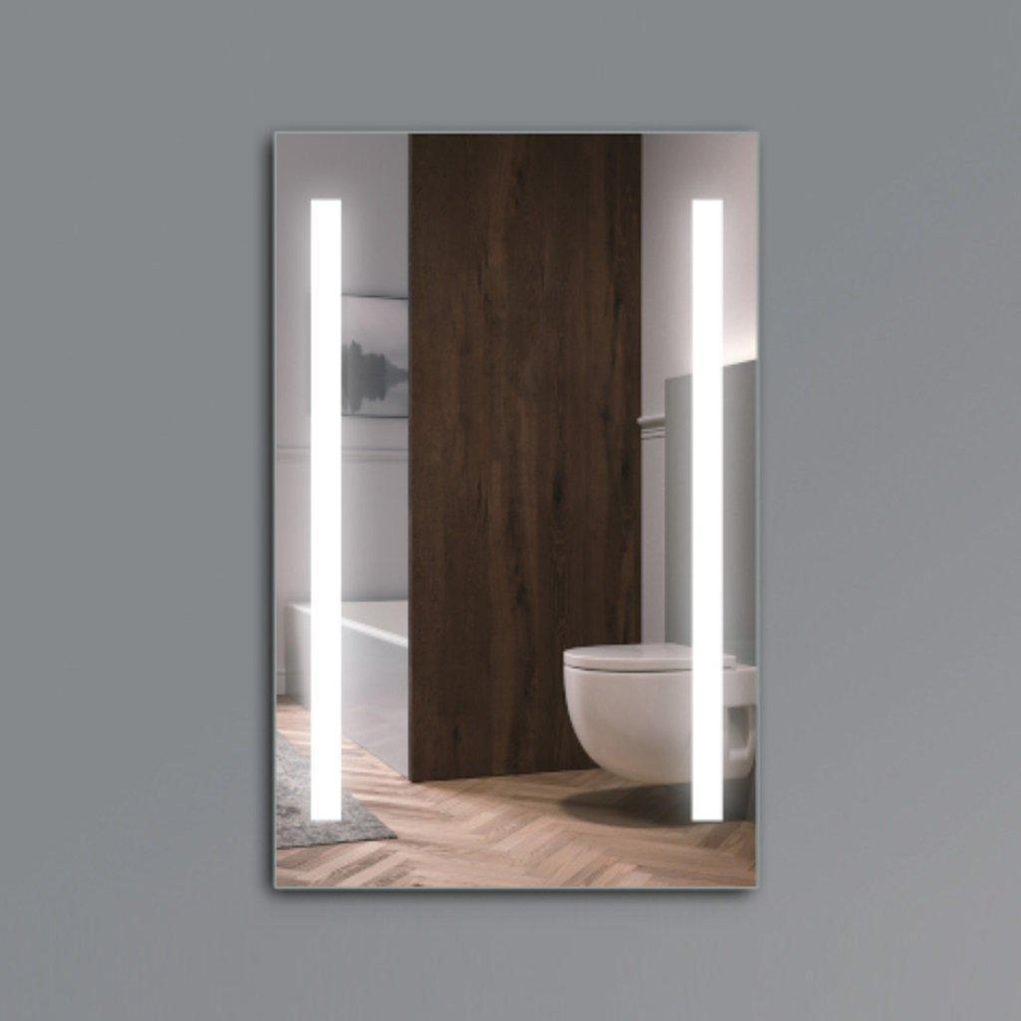 Lighted Impressions, Lighted Impressions Mini Maxx 16" x 25" Rectangular Frameless Wall-Mounted LED Mirror With Rocker Switch