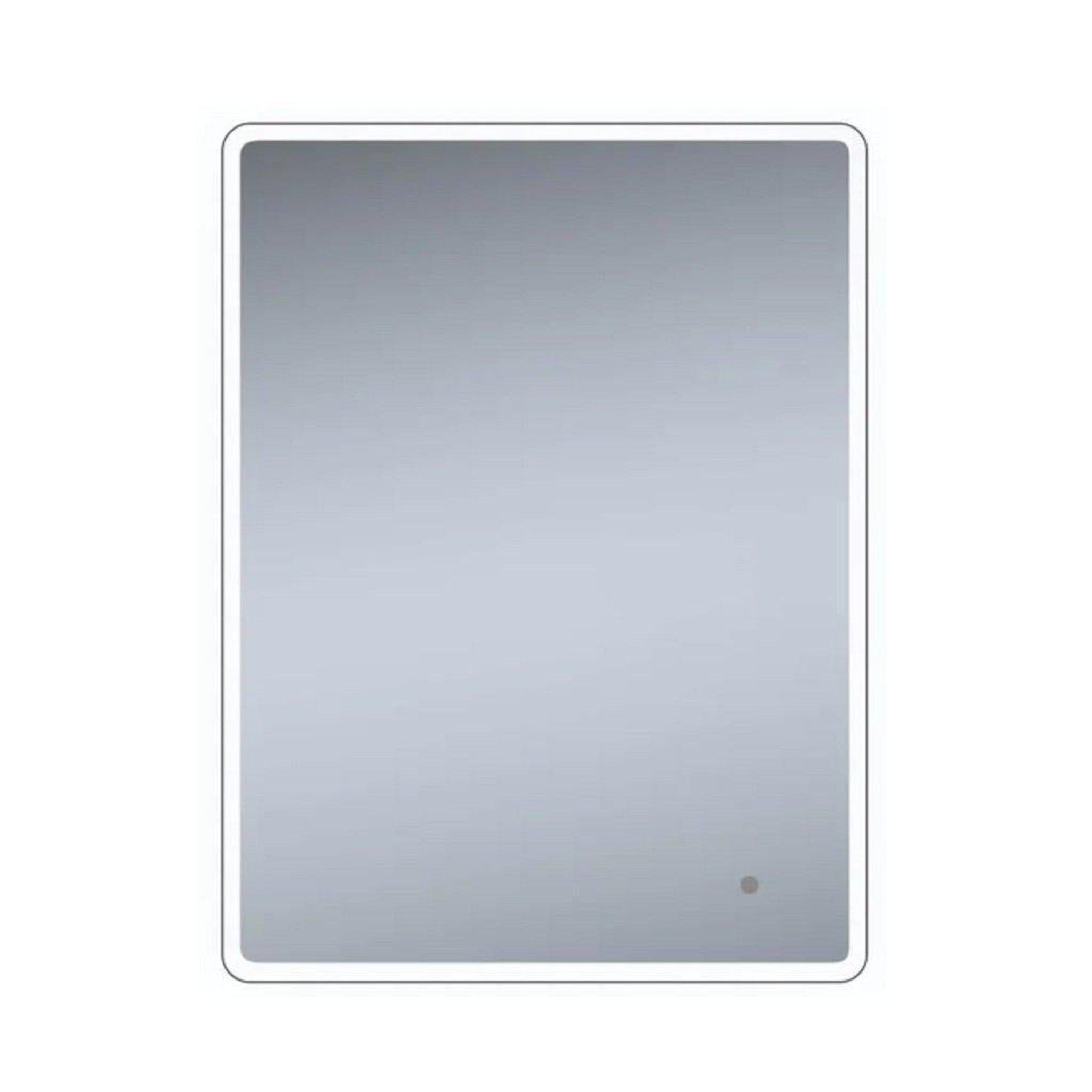 Lighted Impressions, Lighted Impressions Newport 24" x 32" Rectangular Frameless Wall-Mounted LED Mirror With IR Sensor