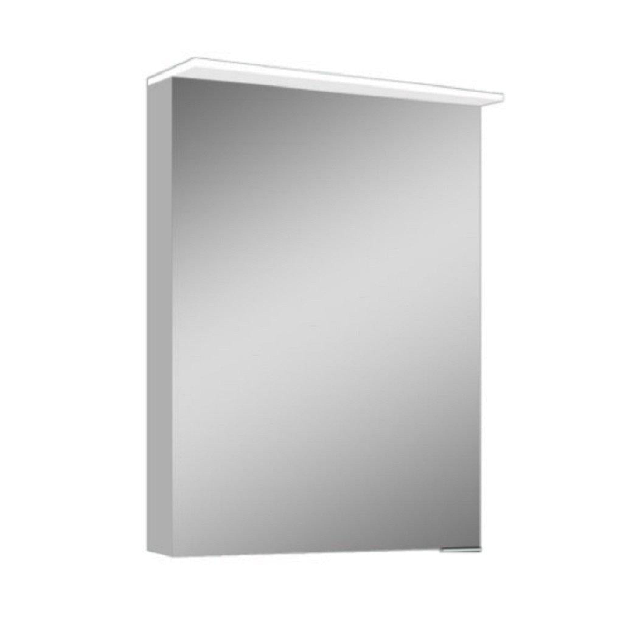 Lighted Impressions, Lighted Impressions Paseo 20" x 28" Rectangular Framed Wall-Mounted LED Mirror Cabinet With IR Sensor & Glass Shelves