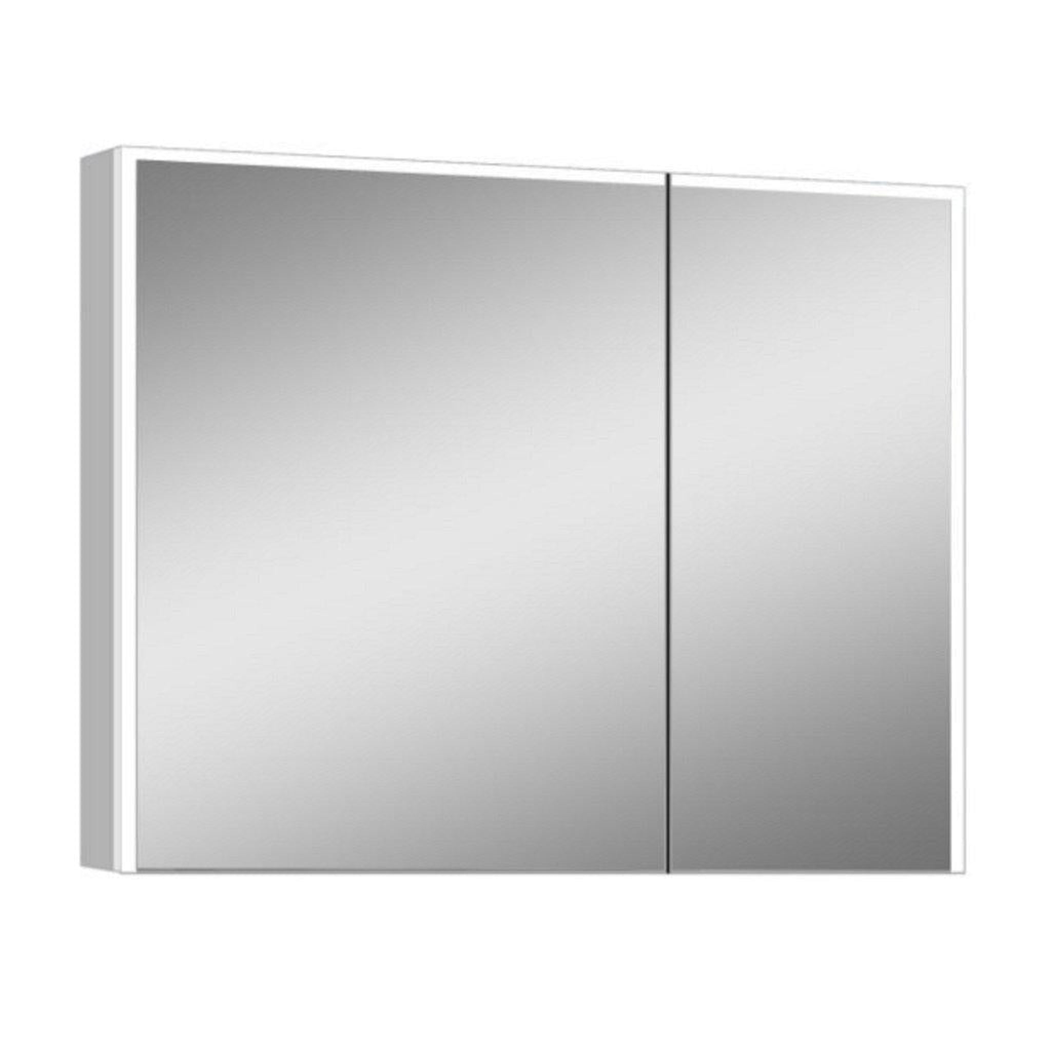 Lighted Impressions, Lighted Impressions Vienna 32" x 28" Rectangular Framed Wall-Mounted LED Mirror Cabinet With IR Sensor, Glass Shelves & Bluetooth Speaker