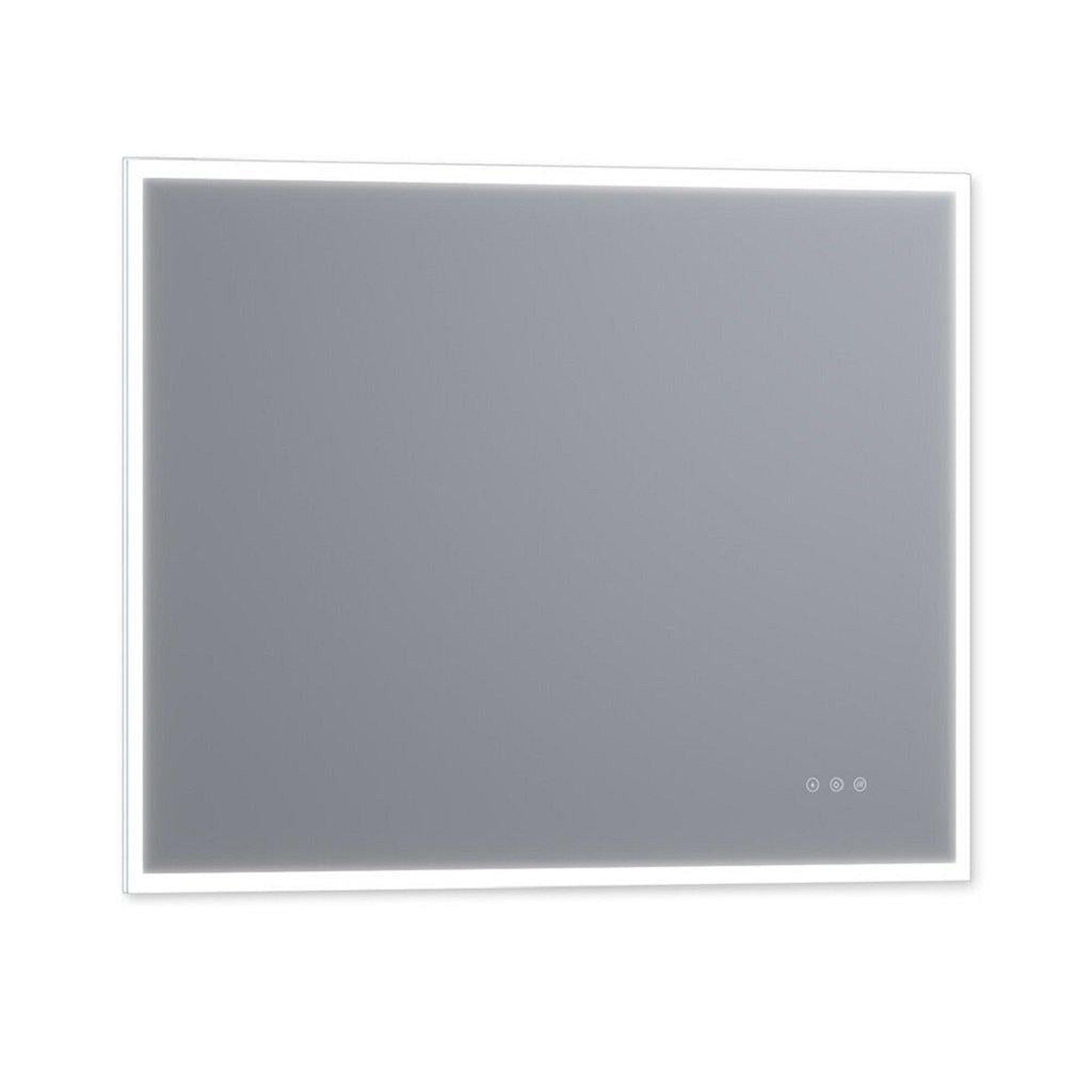 Luxaar, Luxaar Lucent 48" x 36" Wall-Mounted LED Vanity Mirror With Color Changer, Memory Dimmer & Defogger