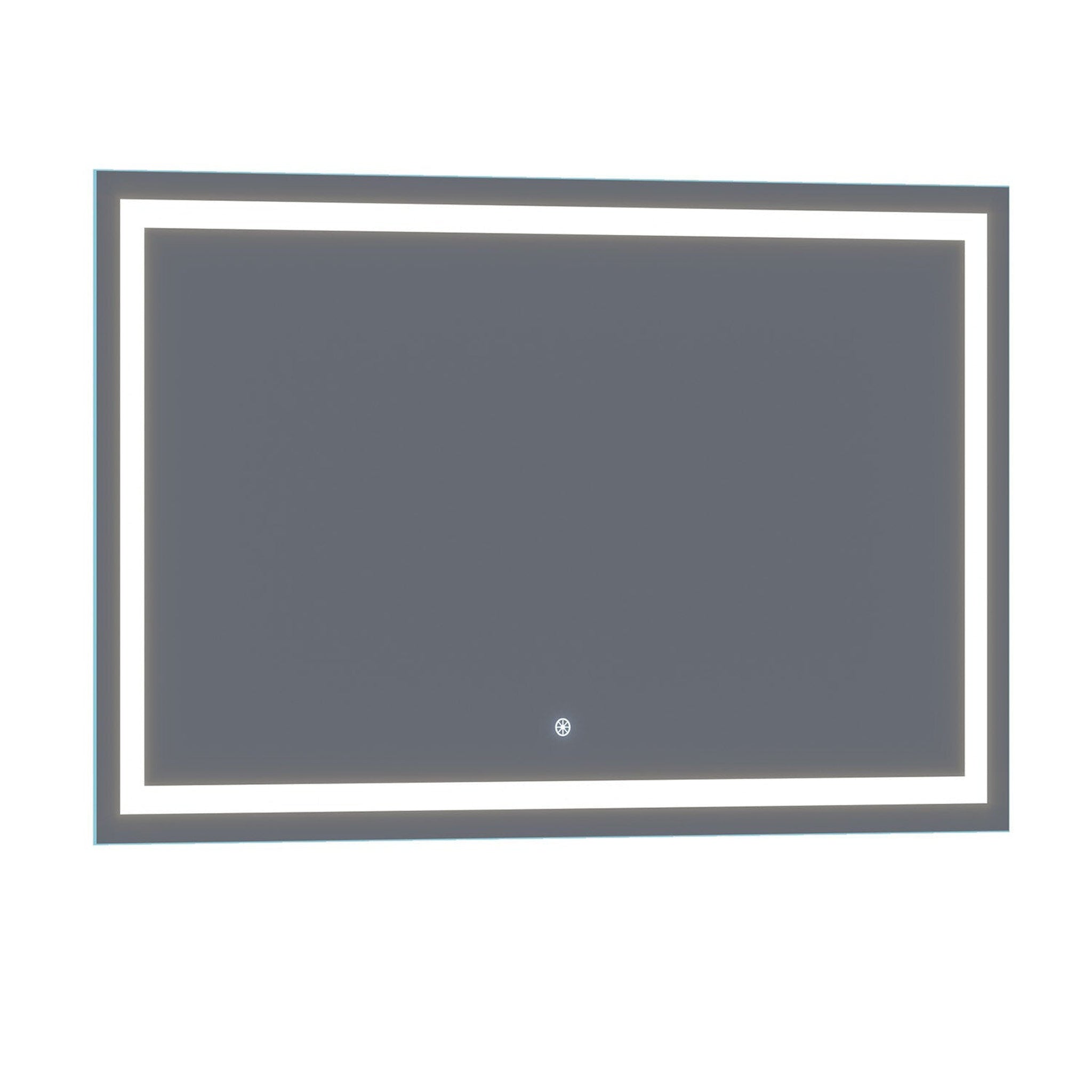 Luxaar, Luxaar Lumina 60" x 36" LED Lighted Vanity Mirror With Built-in Dimmer and Anti-Fog