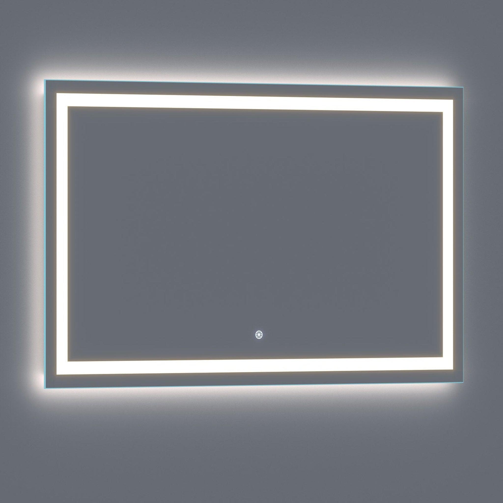 Luxaar, Luxaar Lumina 60" x 36" LED Lighted Vanity Mirror With Built-in Dimmer and Anti-Fog