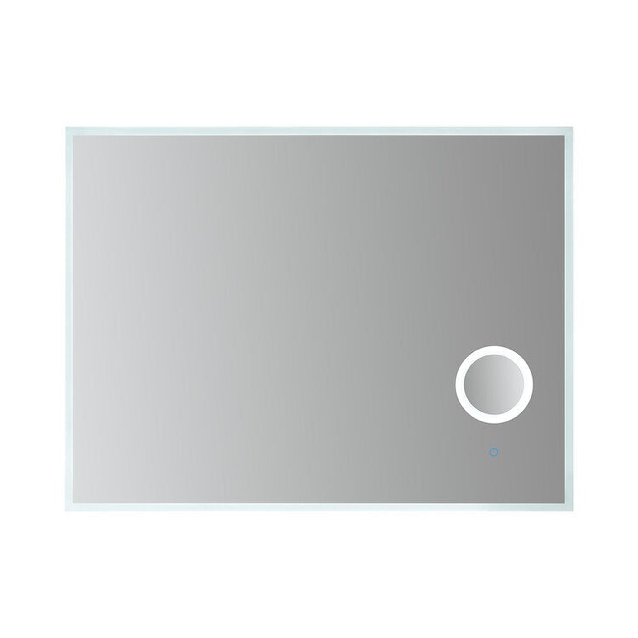 Luxaar, Luxaar Moderna 48" x 36" LED Mirror With Built-in 3x Magnifying Mirror, Memory Dimmer & Defogger