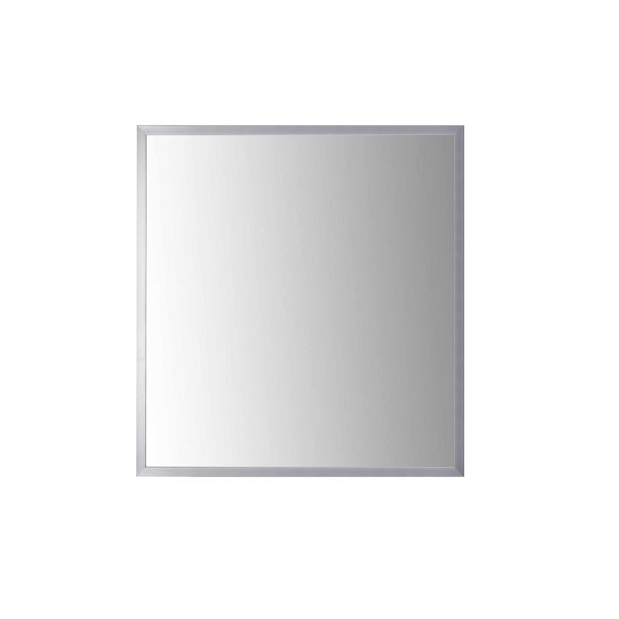 Luxaar, Luxaar Nuovo 34" x 36" Polished Chrome Wall-Mounted Framed Mirror