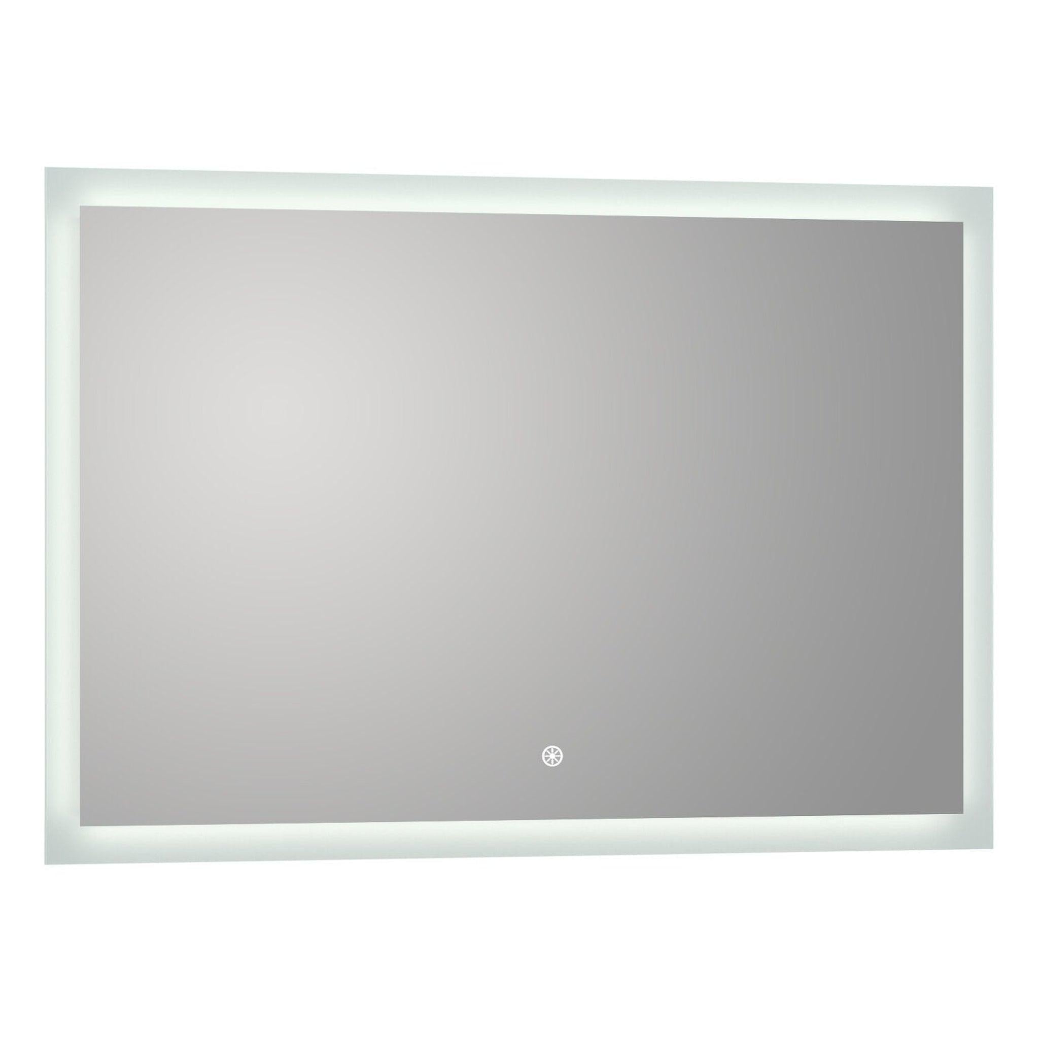 Luxaar, Luxaar Puralite 60" x 36" LED Wall-Mounted Backlit Vanity Mirror With Memory Dimmer