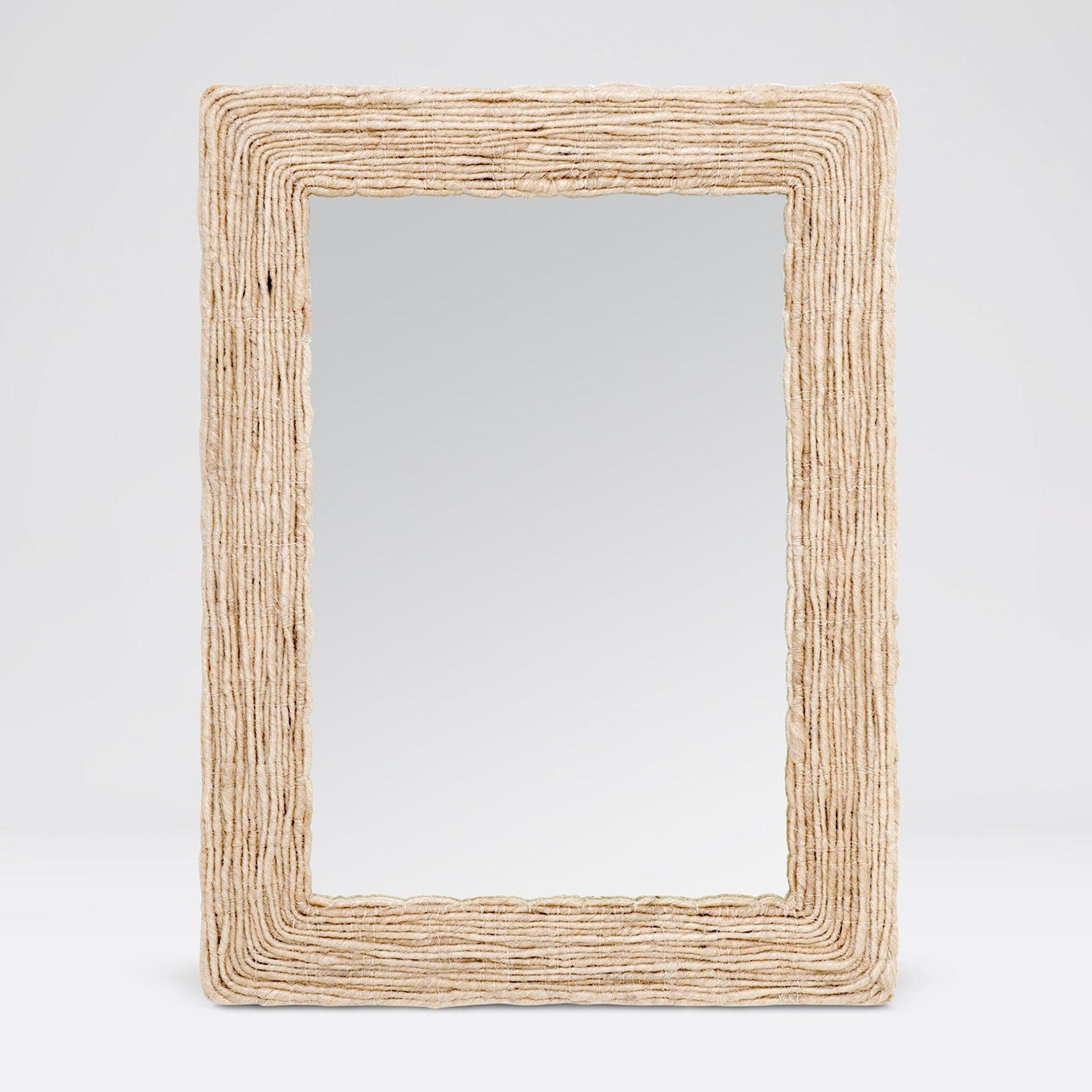 Made Goods, Made Goods Amani 30" x 40" Rectangular Bleached Abaca Mirror