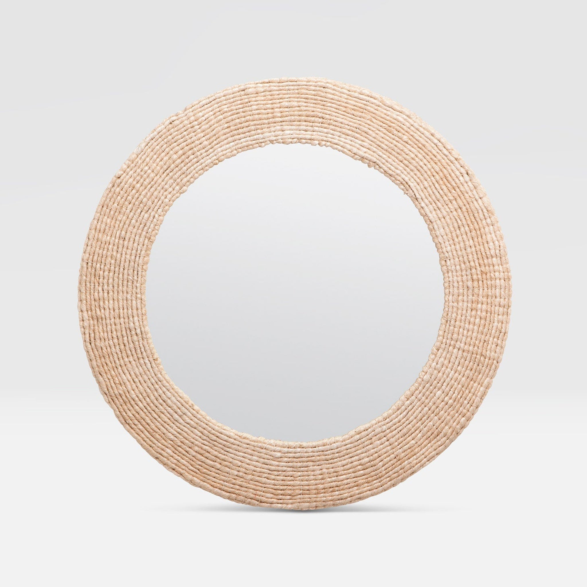 Made Goods, Made Goods Amani 36" Round Bleached Abaca Mirror