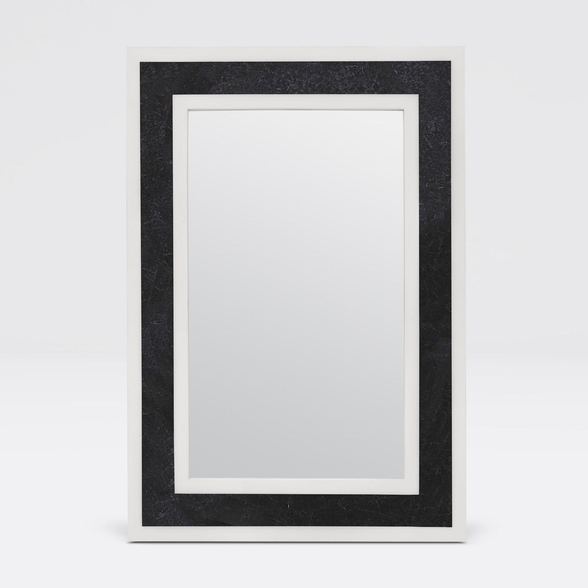 Made Goods, Made Goods Beryl 26" x 38" Black/White Marble Mirror