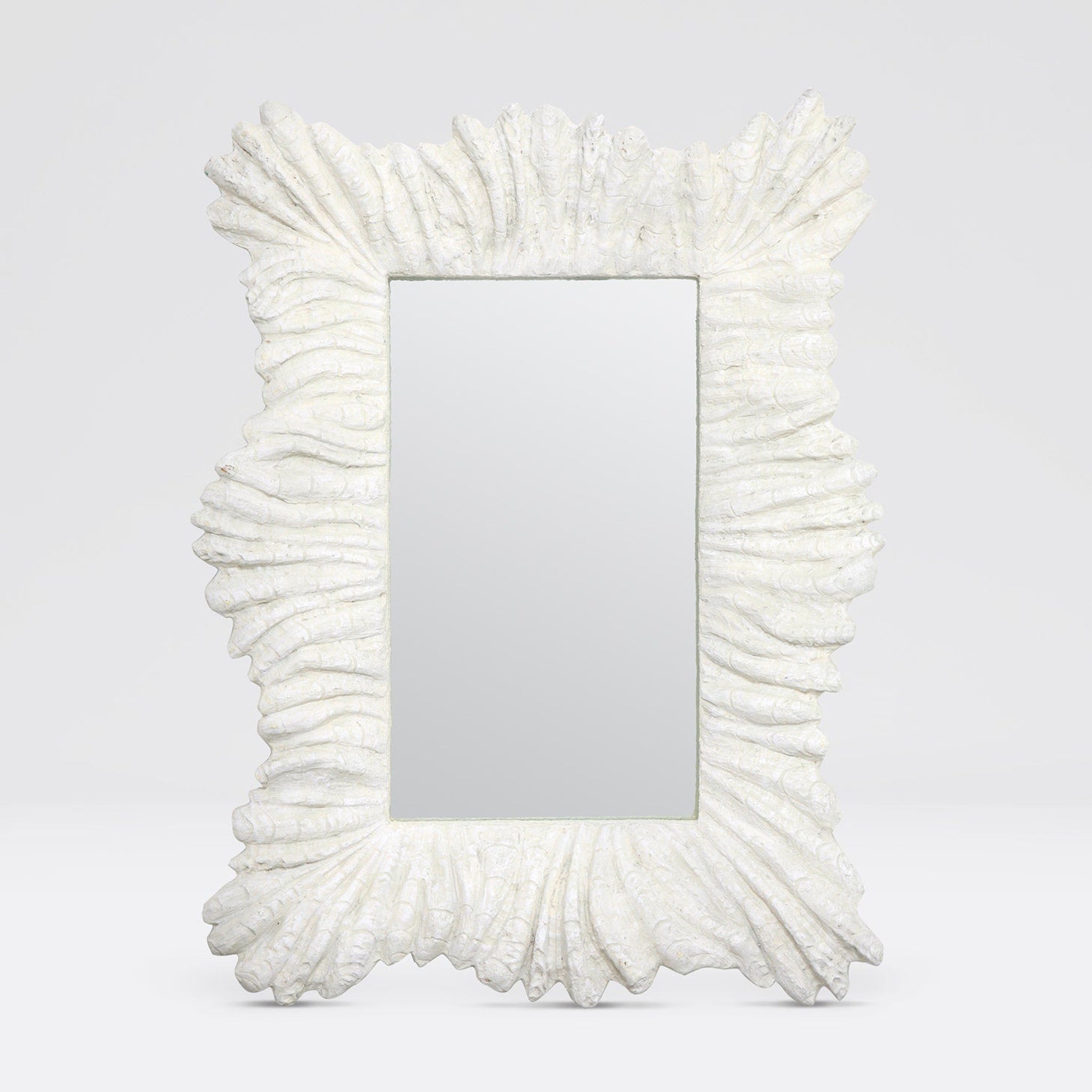 Made Goods, Made Goods Sienna 34" x 45" Rectangle White Faux Coral Mirror