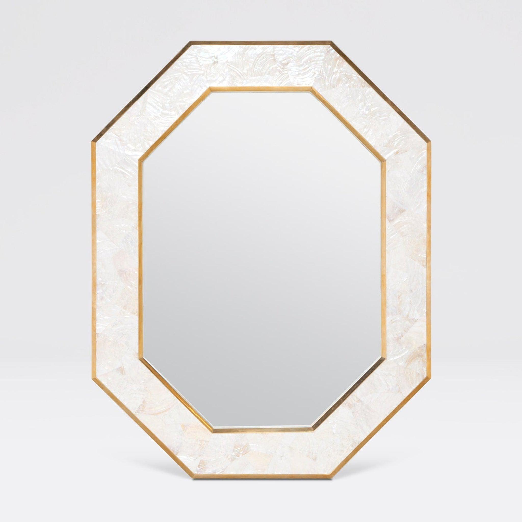 Made Goods, Made Goods Sinead 34" x 44" Octagon Kabibe Shell Mirror