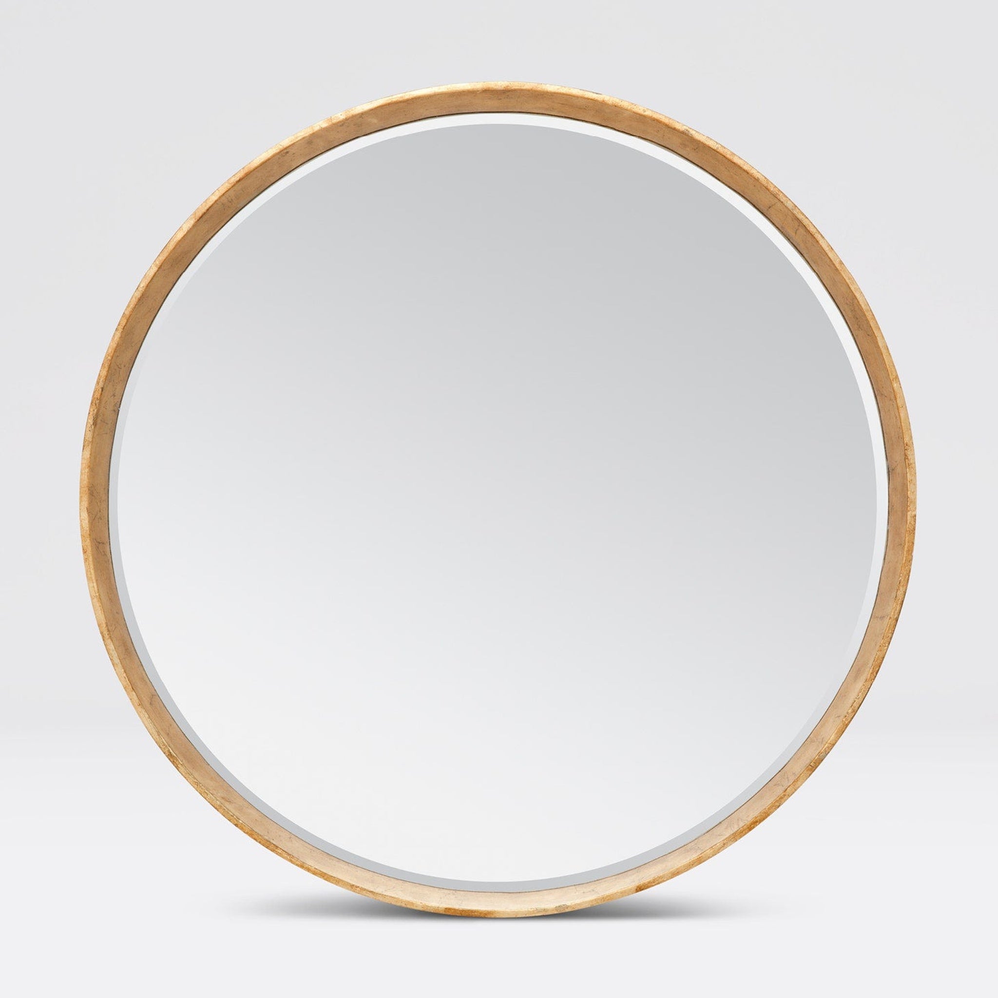 Made Goods, Made Goods Thadeus 31" Round Metalized Gold Wood Mirror