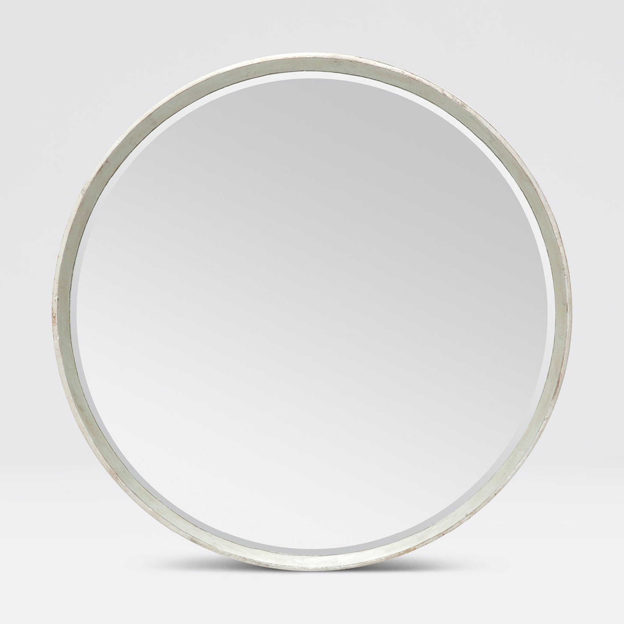 Made Goods, Made Goods Thadeus 31" Round Metalized Silver Wood Mirror